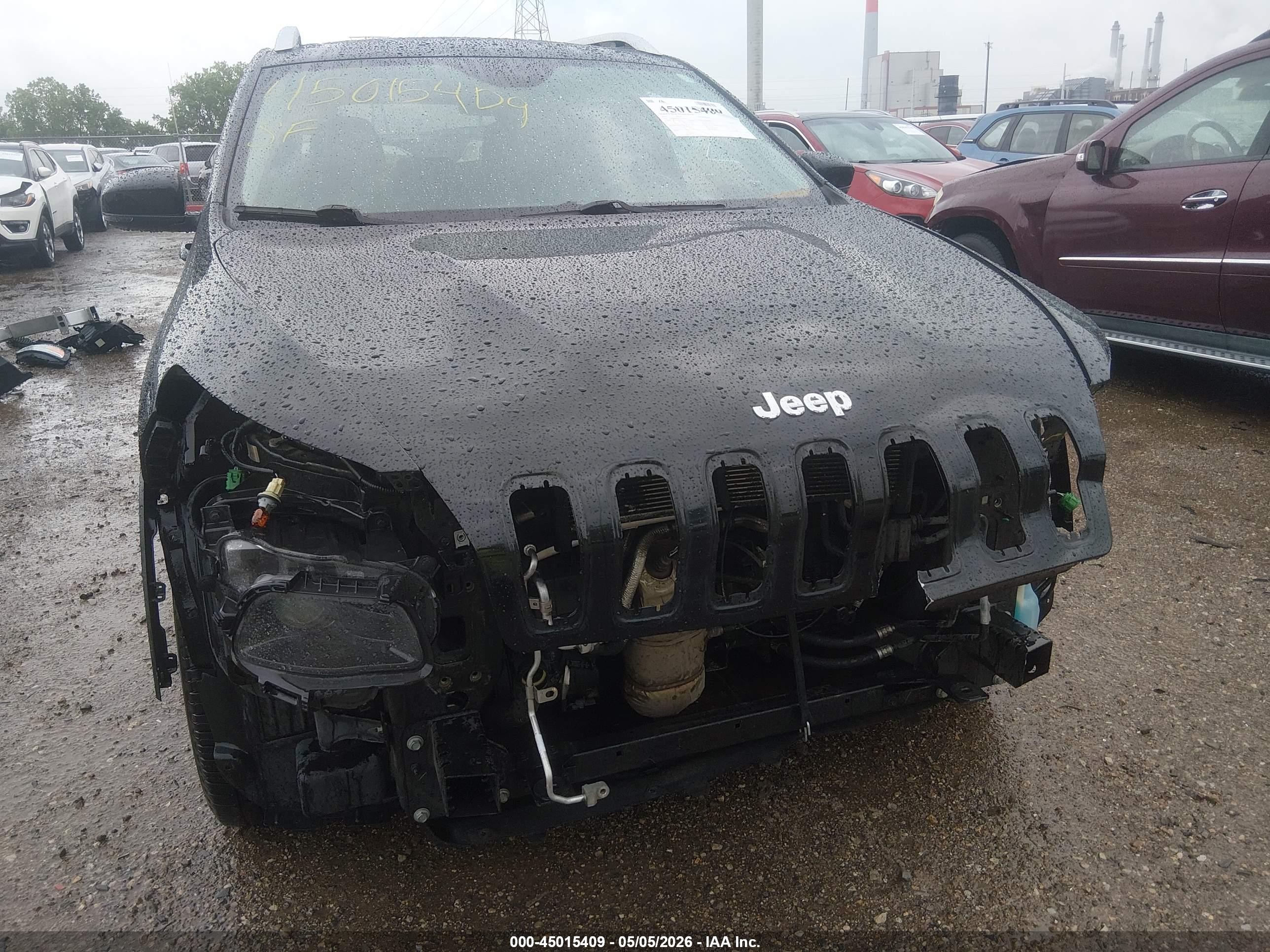 2015 Jeep Cherokee Limited Black vin: 1C4PJMDS3FW501081