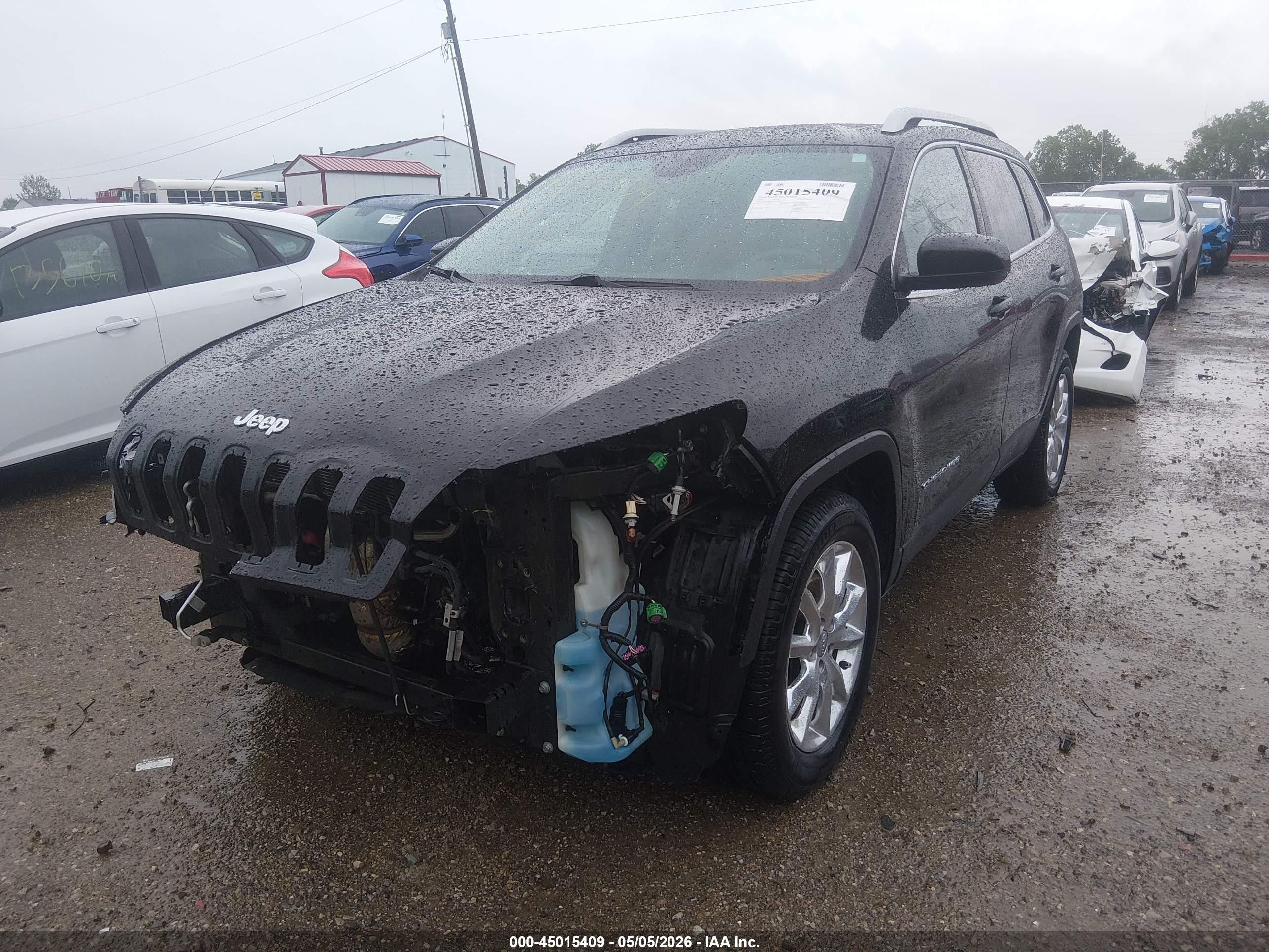2015 Jeep Cherokee Limited Black vin: 1C4PJMDS3FW501081
