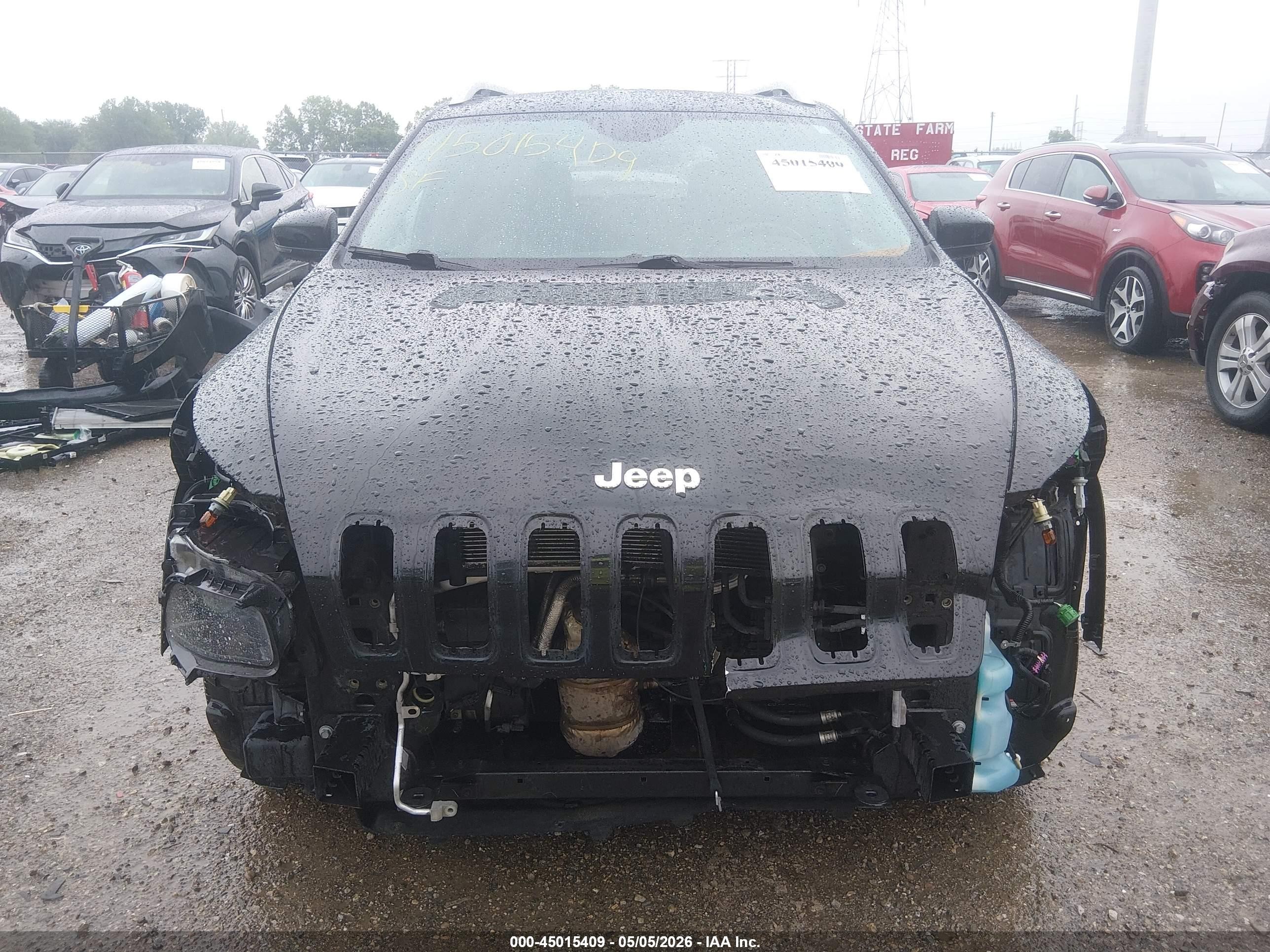 2015 Jeep Cherokee Limited Black vin: 1C4PJMDS3FW501081