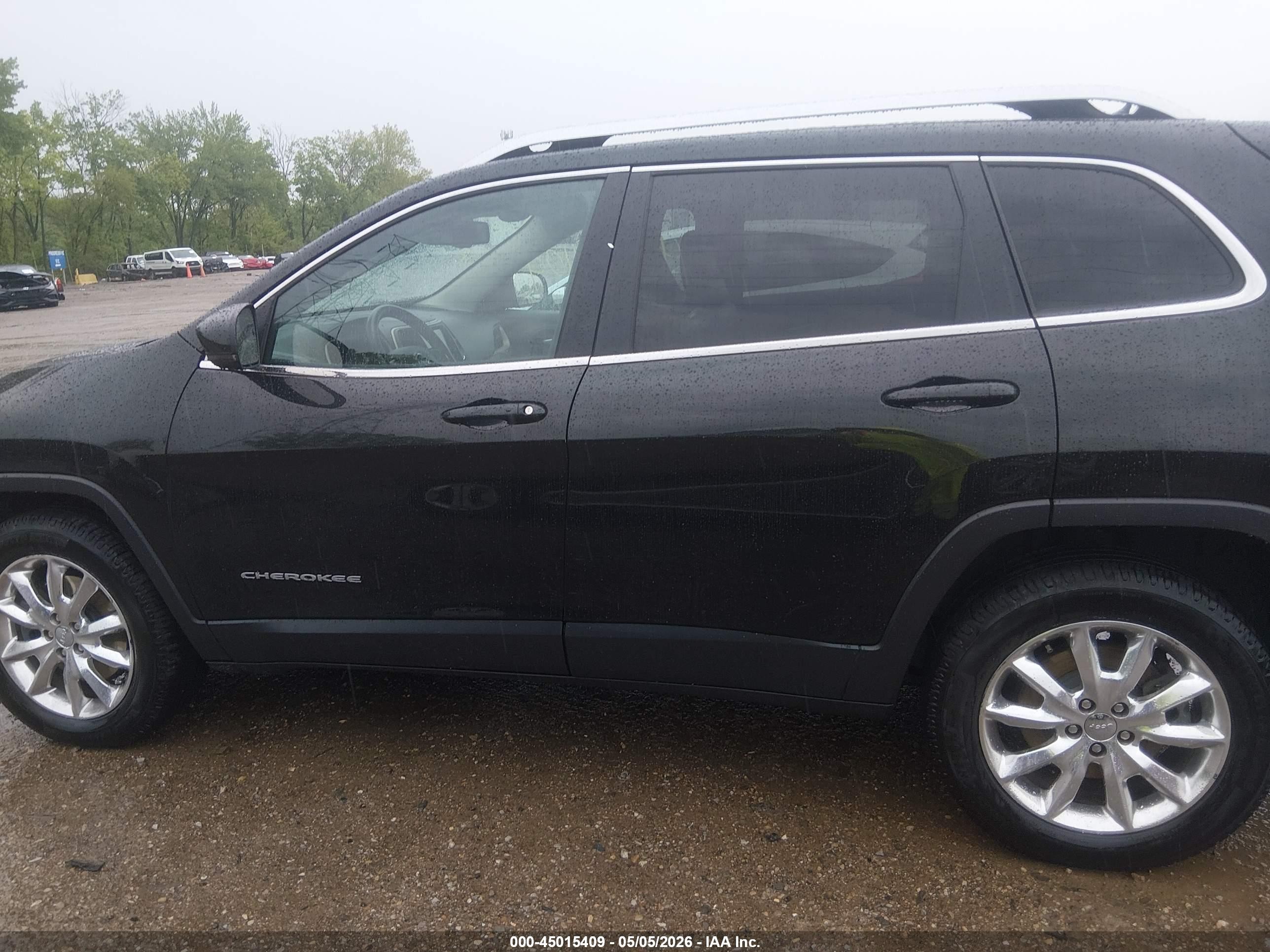 2015 Jeep Cherokee Limited Black vin: 1C4PJMDS3FW501081