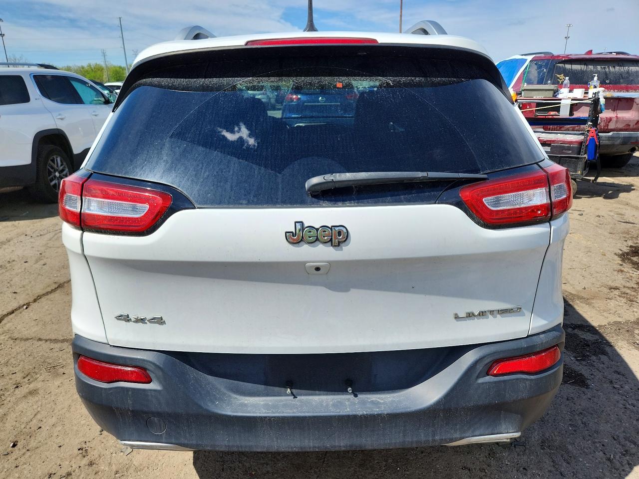 2015 Jeep Cherokee Limited White vin: 1C4PJMDS3FW512467