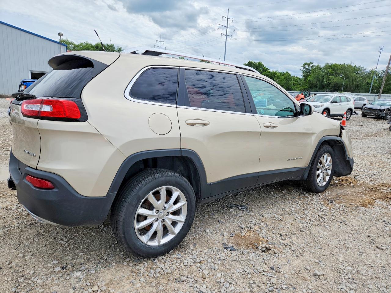 2015 Jeep Cherokee Limited Gold vin: 1C4PJMDS3FW522254