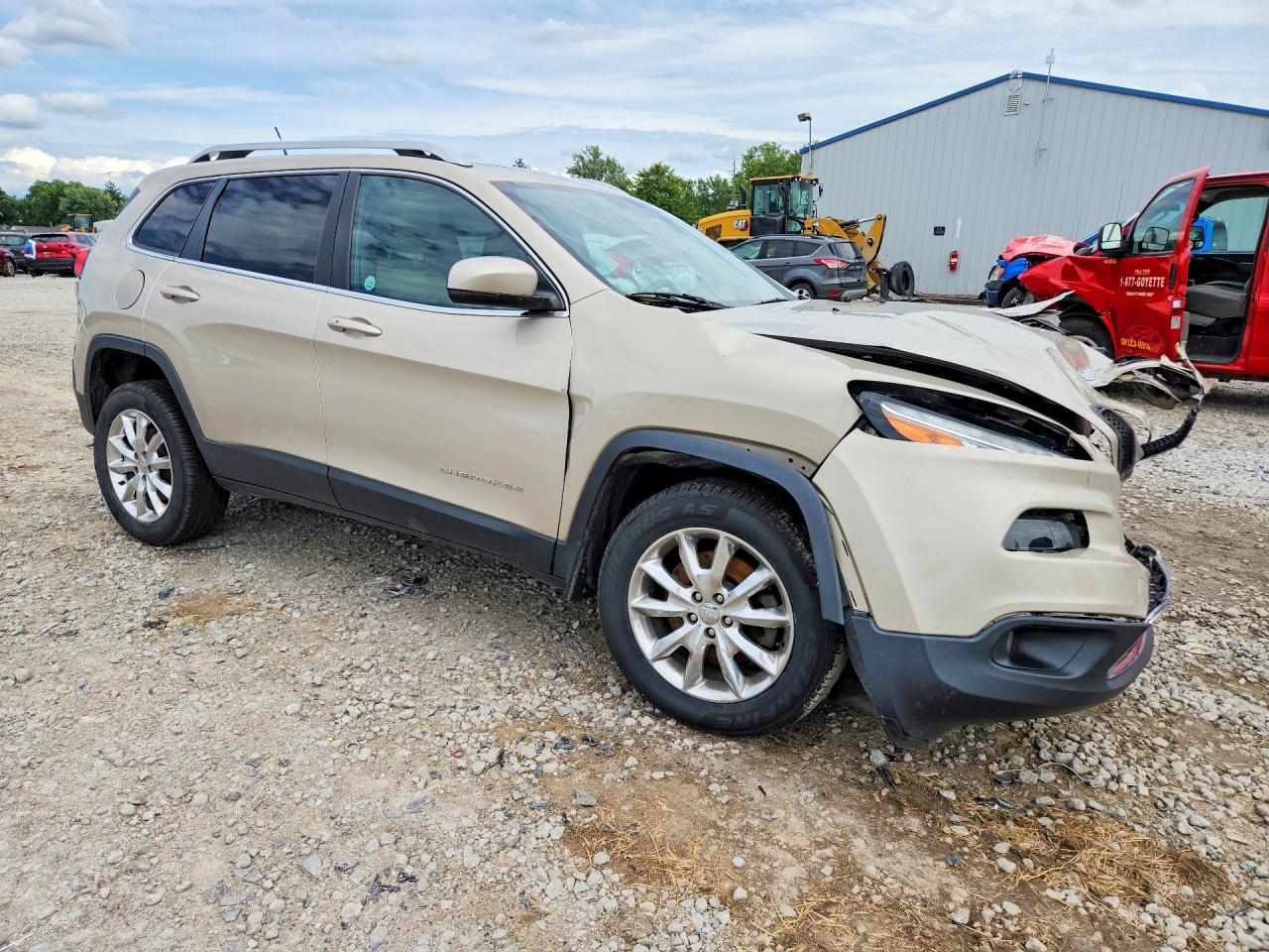 2015 Jeep Cherokee Limited Gold vin: 1C4PJMDS3FW522254