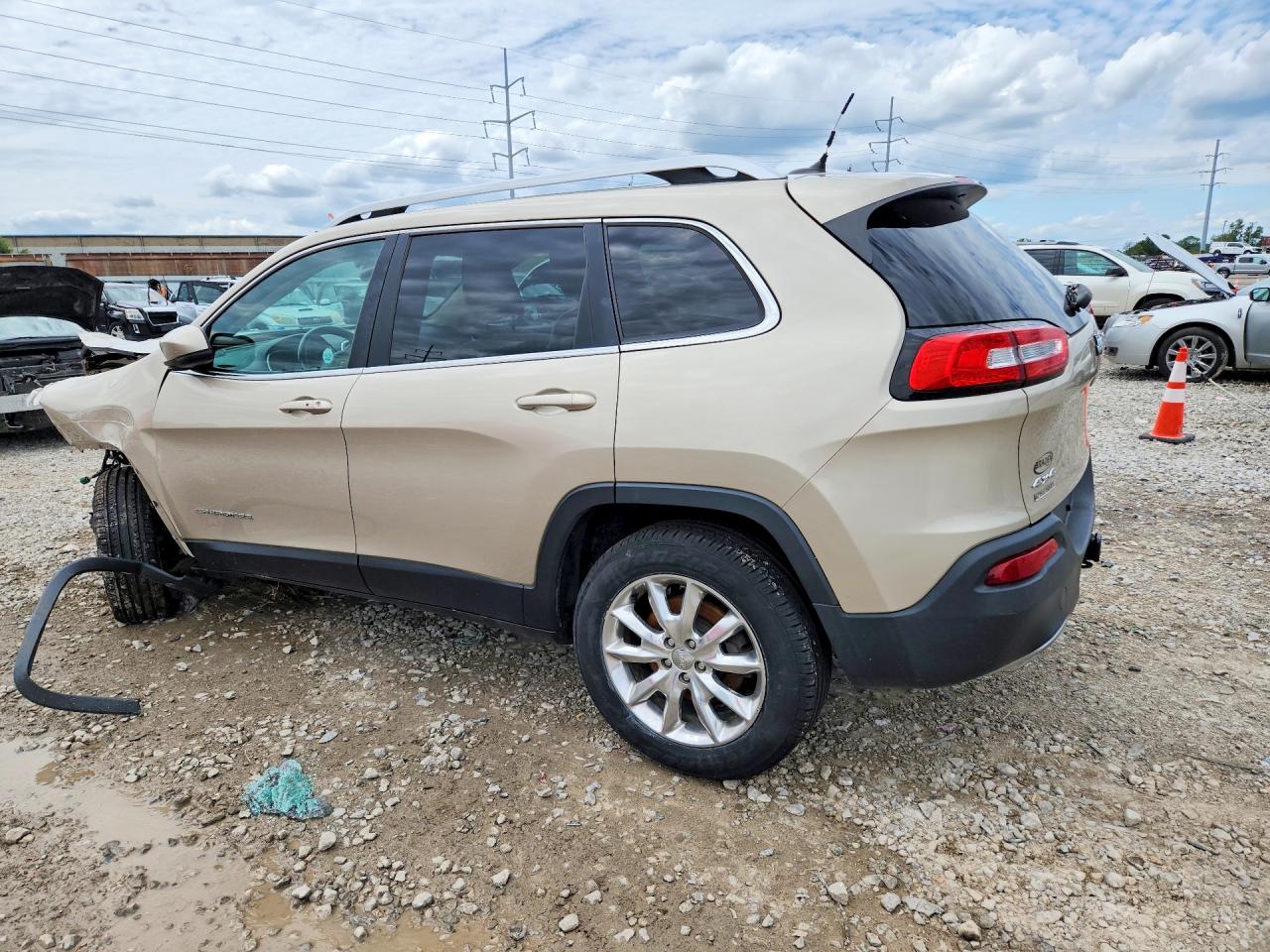 2015 Jeep Cherokee Limited Gold vin: 1C4PJMDS3FW522254