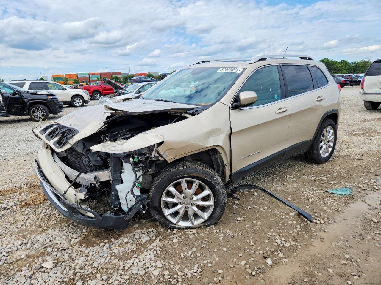 2015 Jeep Cherokee Limited Gold vin: 1C4PJMDS3FW522254