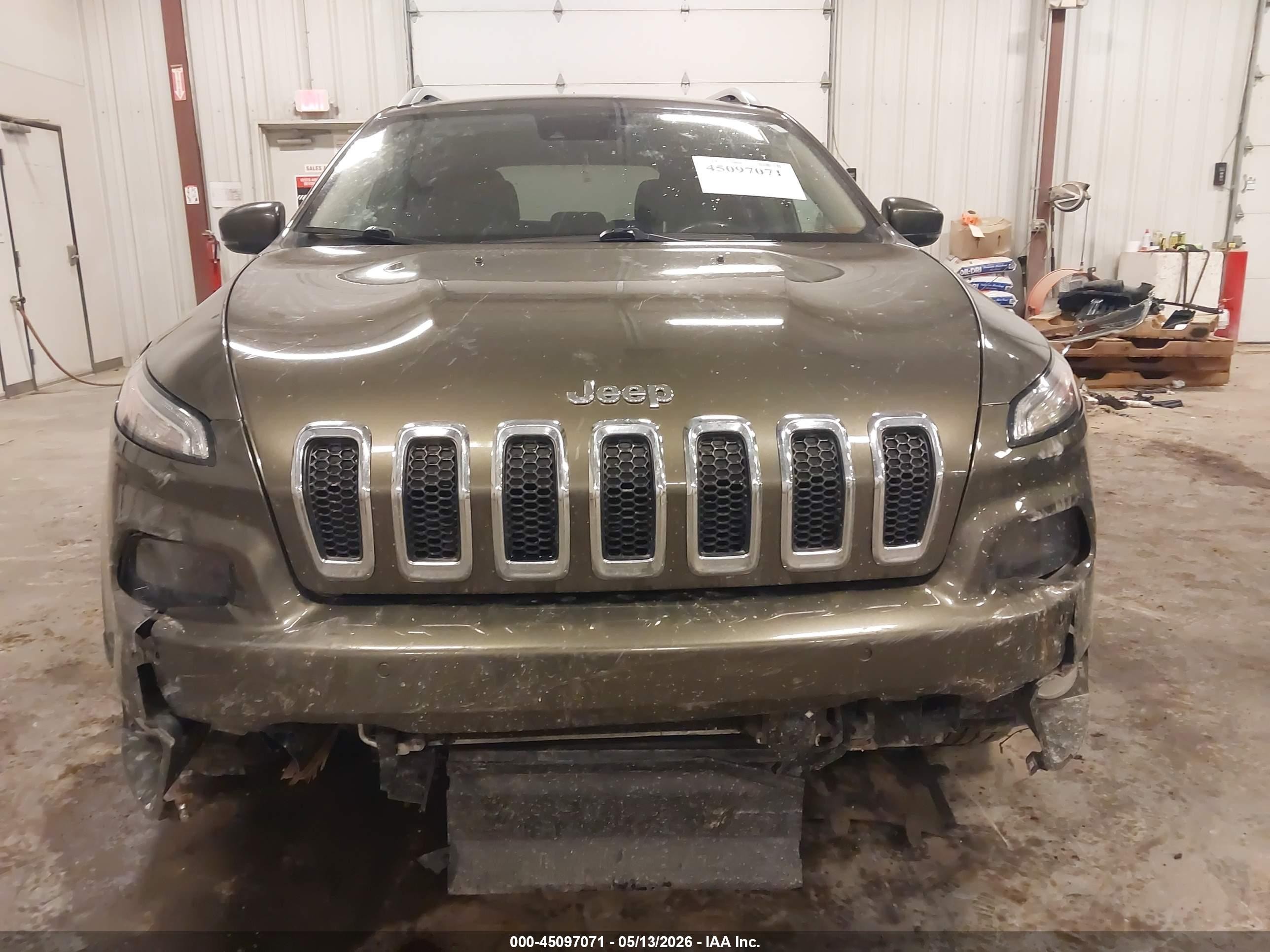 2015 Jeep Cherokee Limited Green vin: 1C4PJMDS3FW524389