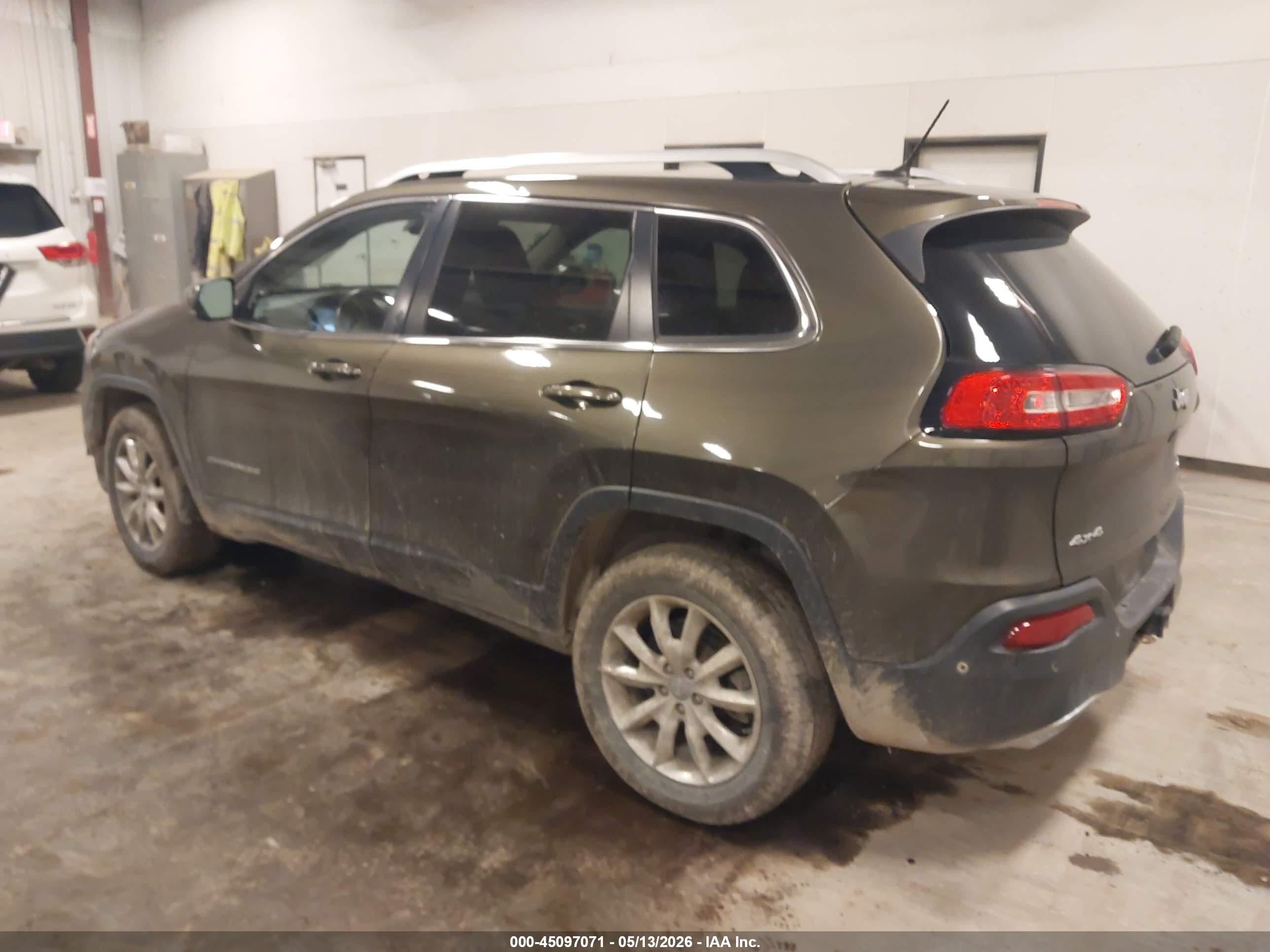 2015 Jeep Cherokee Limited Green vin: 1C4PJMDS3FW524389