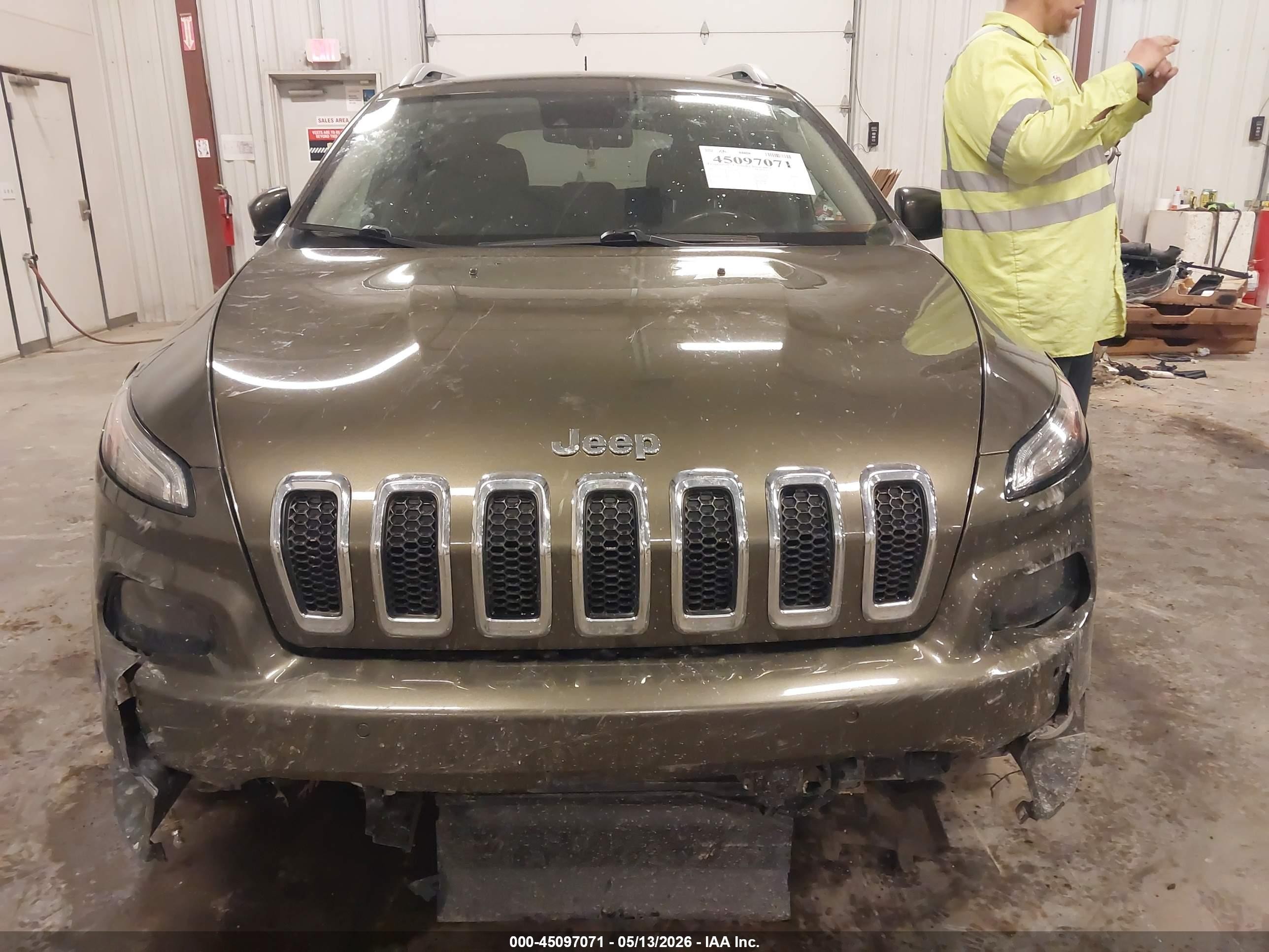 2015 Jeep Cherokee Limited Green vin: 1C4PJMDS3FW524389