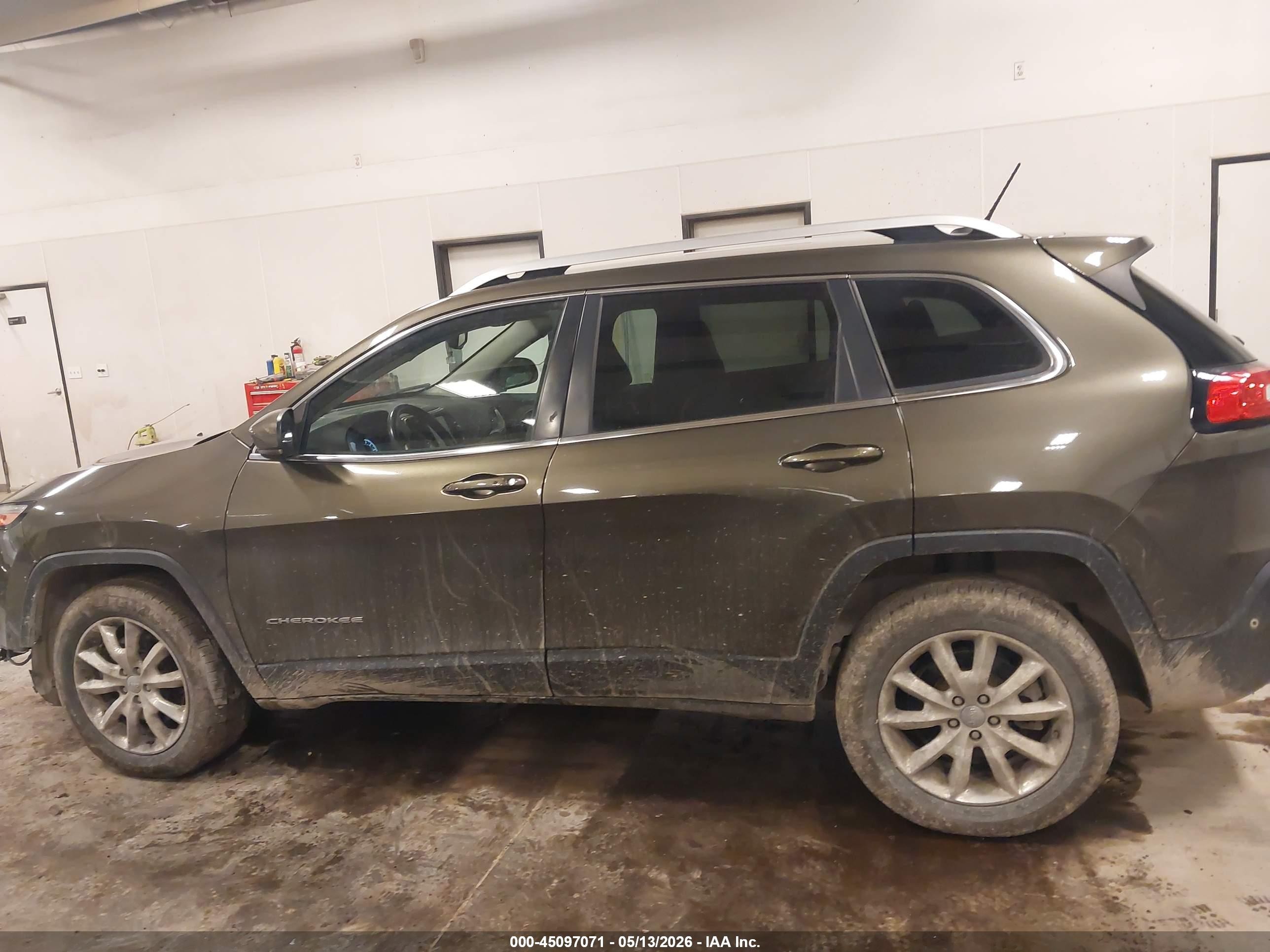 2015 Jeep Cherokee Limited Green vin: 1C4PJMDS3FW524389