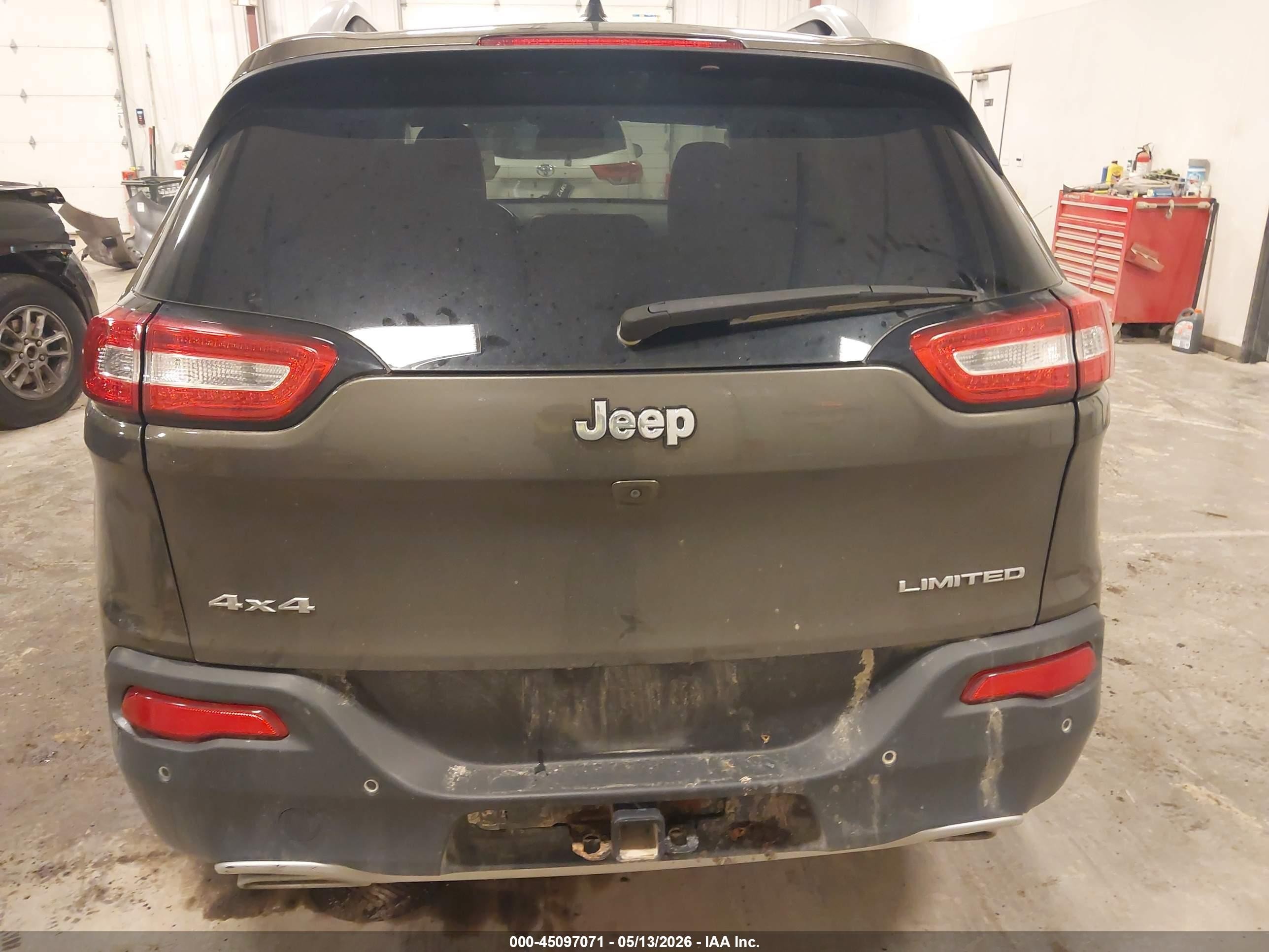 2015 Jeep Cherokee Limited Green vin: 1C4PJMDS3FW524389