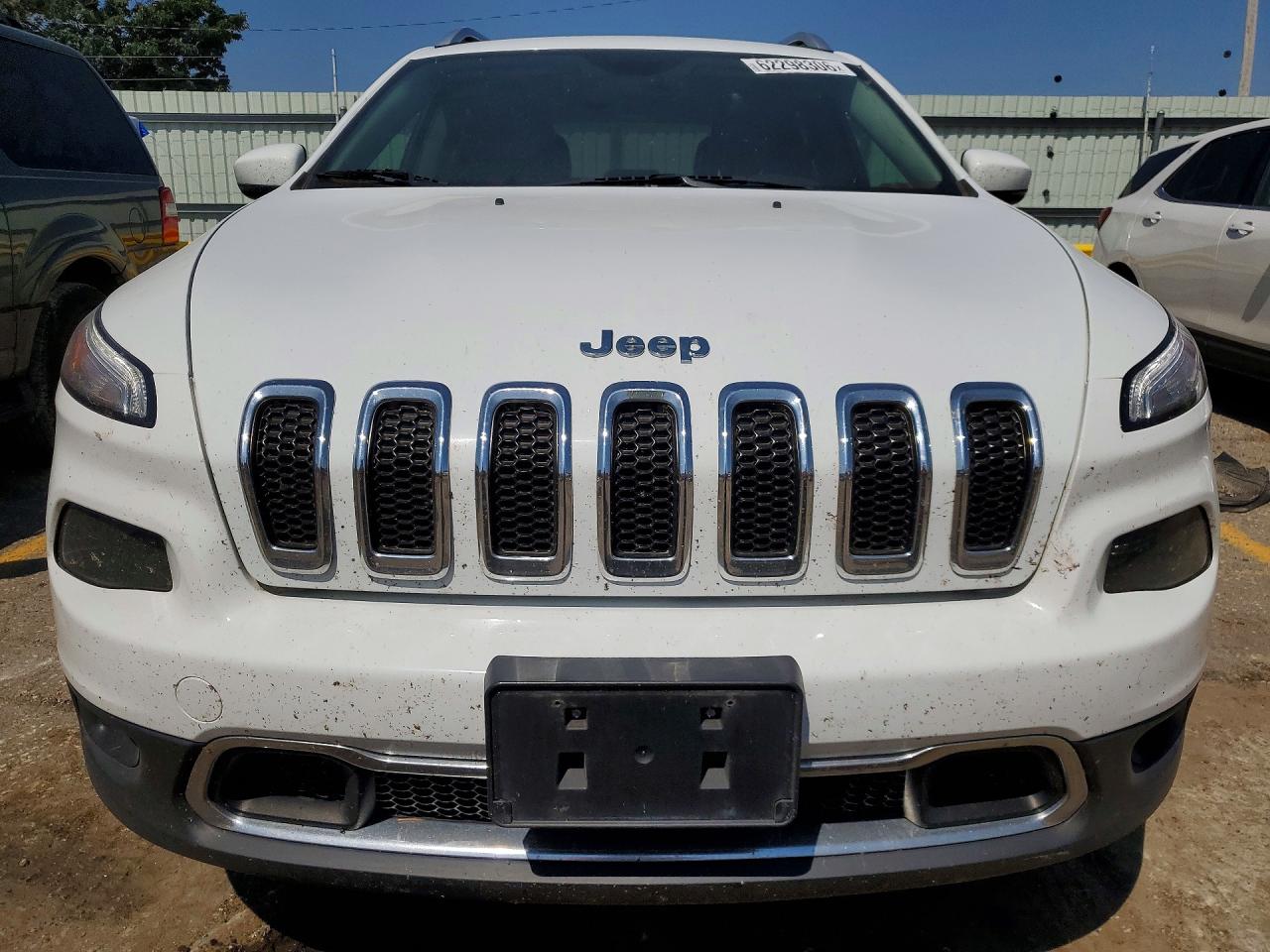 2015 Jeep Cherokee Limited White vin: 1C4PJMDS3FW546618