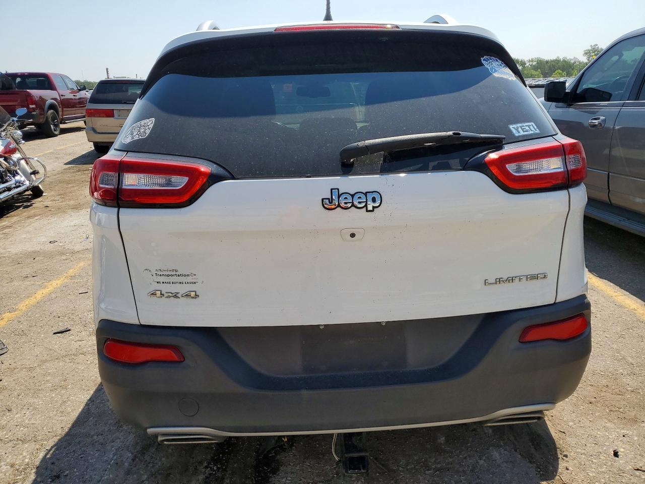 2015 Jeep Cherokee Limited White vin: 1C4PJMDS3FW546618