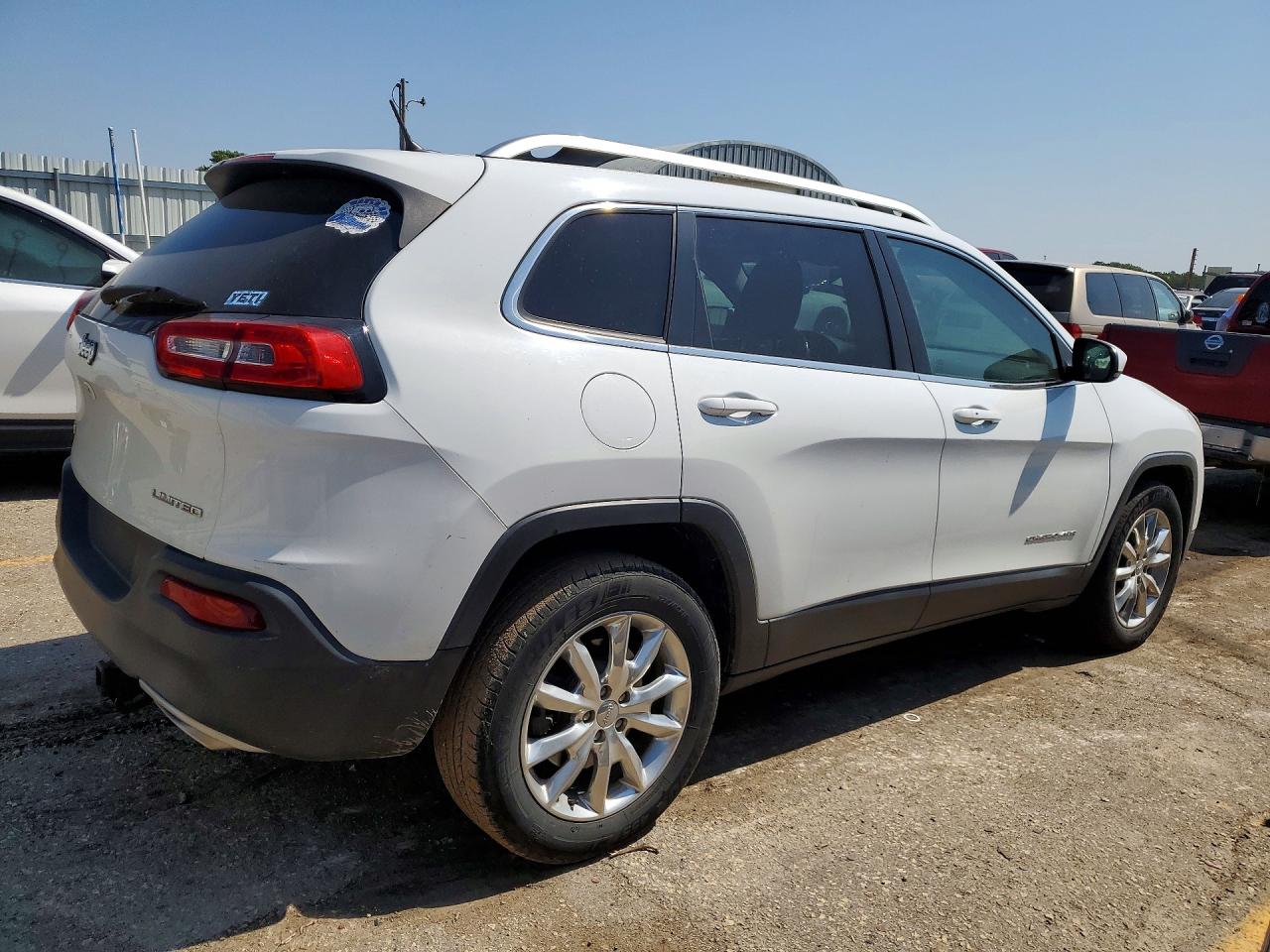 2015 Jeep Cherokee Limited White vin: 1C4PJMDS3FW546618