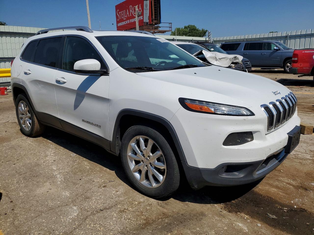 2015 Jeep Cherokee Limited White vin: 1C4PJMDS3FW546618