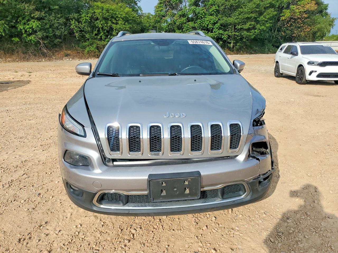 2015 Jeep Cherokee Limited Silver vin: 1C4PJMDS3FW575844