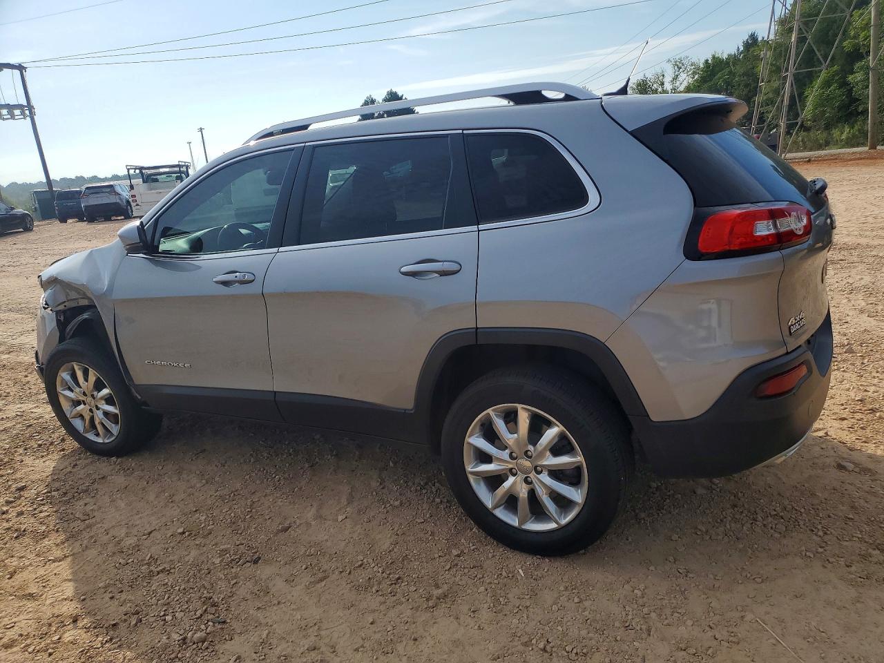 2015 Jeep Cherokee Limited Silver vin: 1C4PJMDS3FW575844