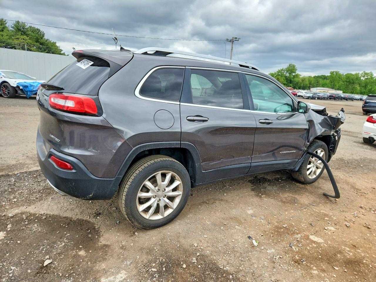 2015 Jeep Cherokee Limited Gray vin: 1C4PJMDS3FW631006