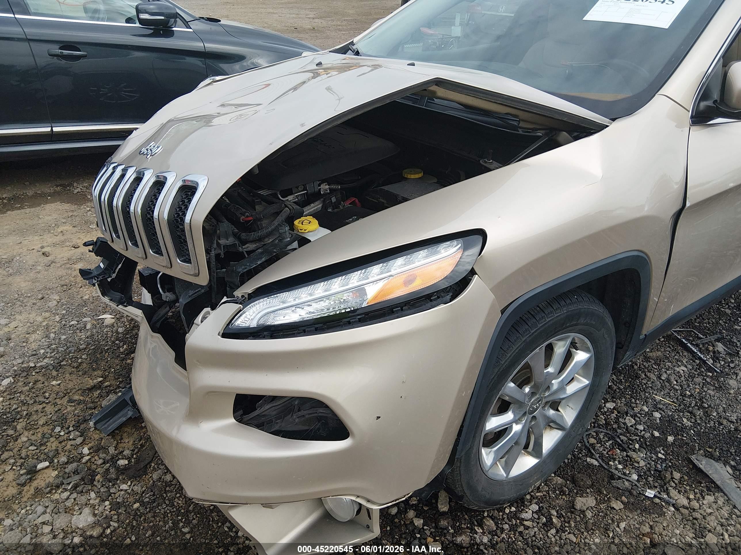 2015 Jeep Cherokee Limited Gold vin: 1C4PJMDS3FW646878
