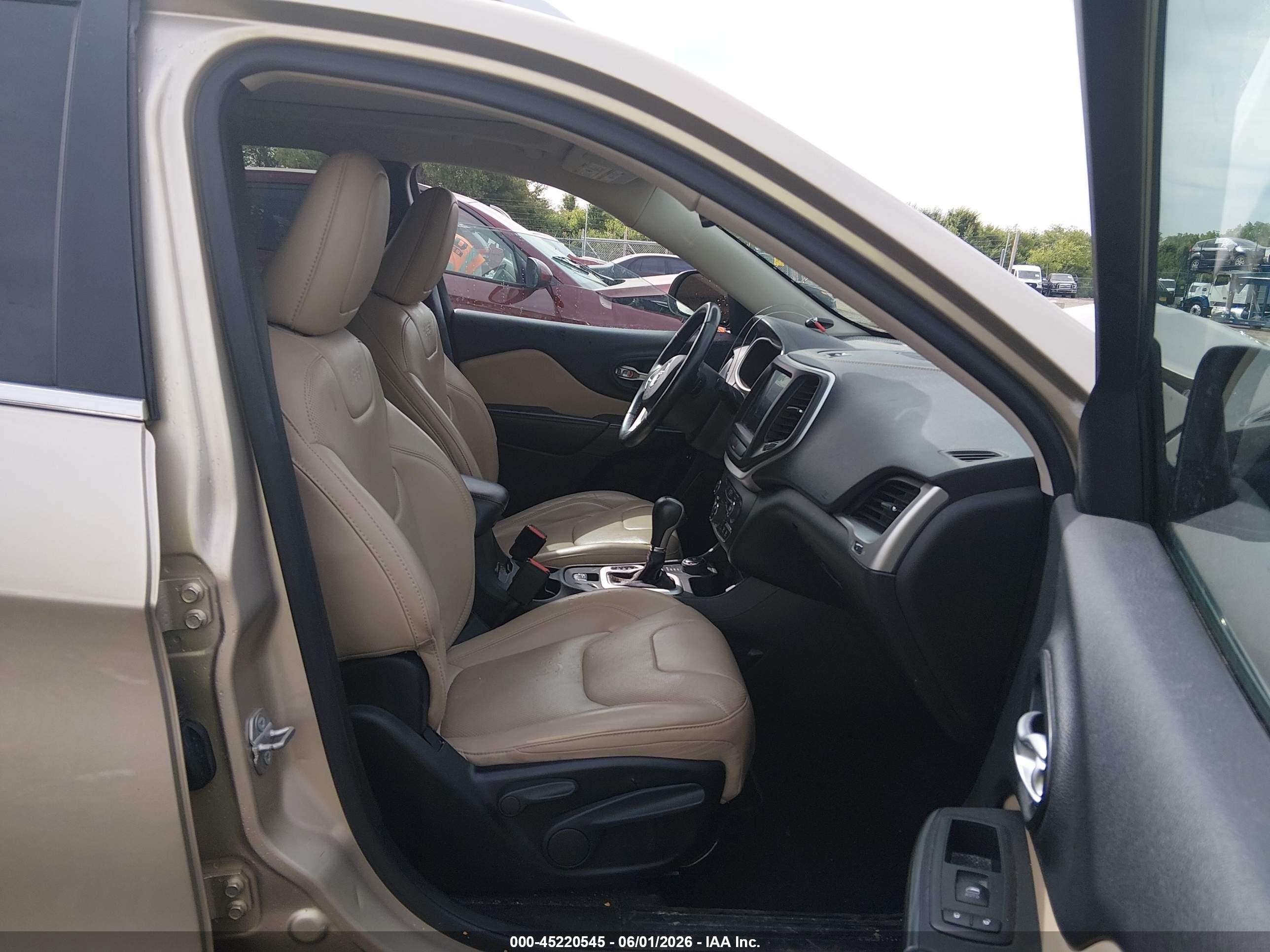 2015 Jeep Cherokee Limited Gold vin: 1C4PJMDS3FW646878