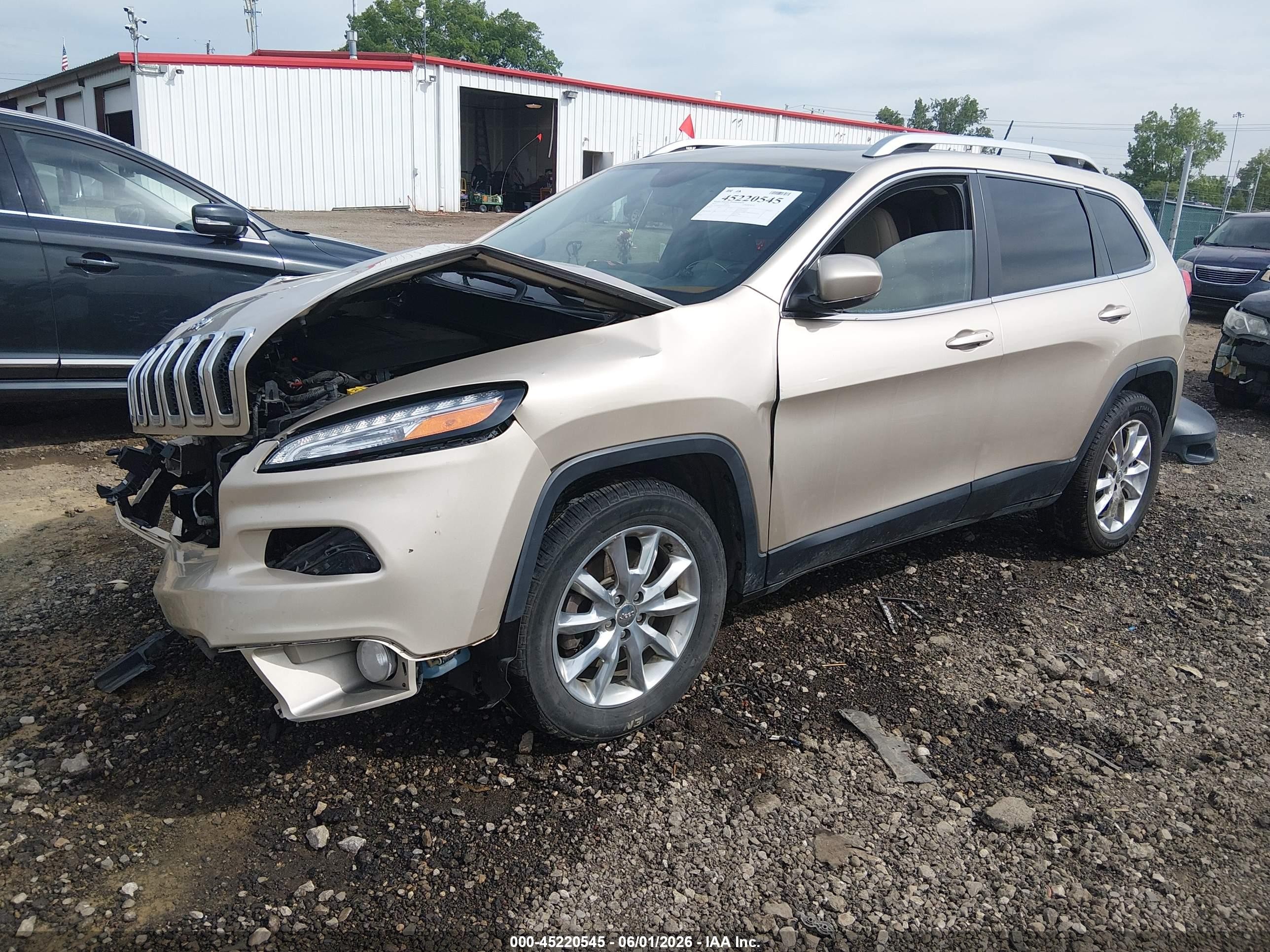 2015 Jeep Cherokee Limited Gold vin: 1C4PJMDS3FW646878