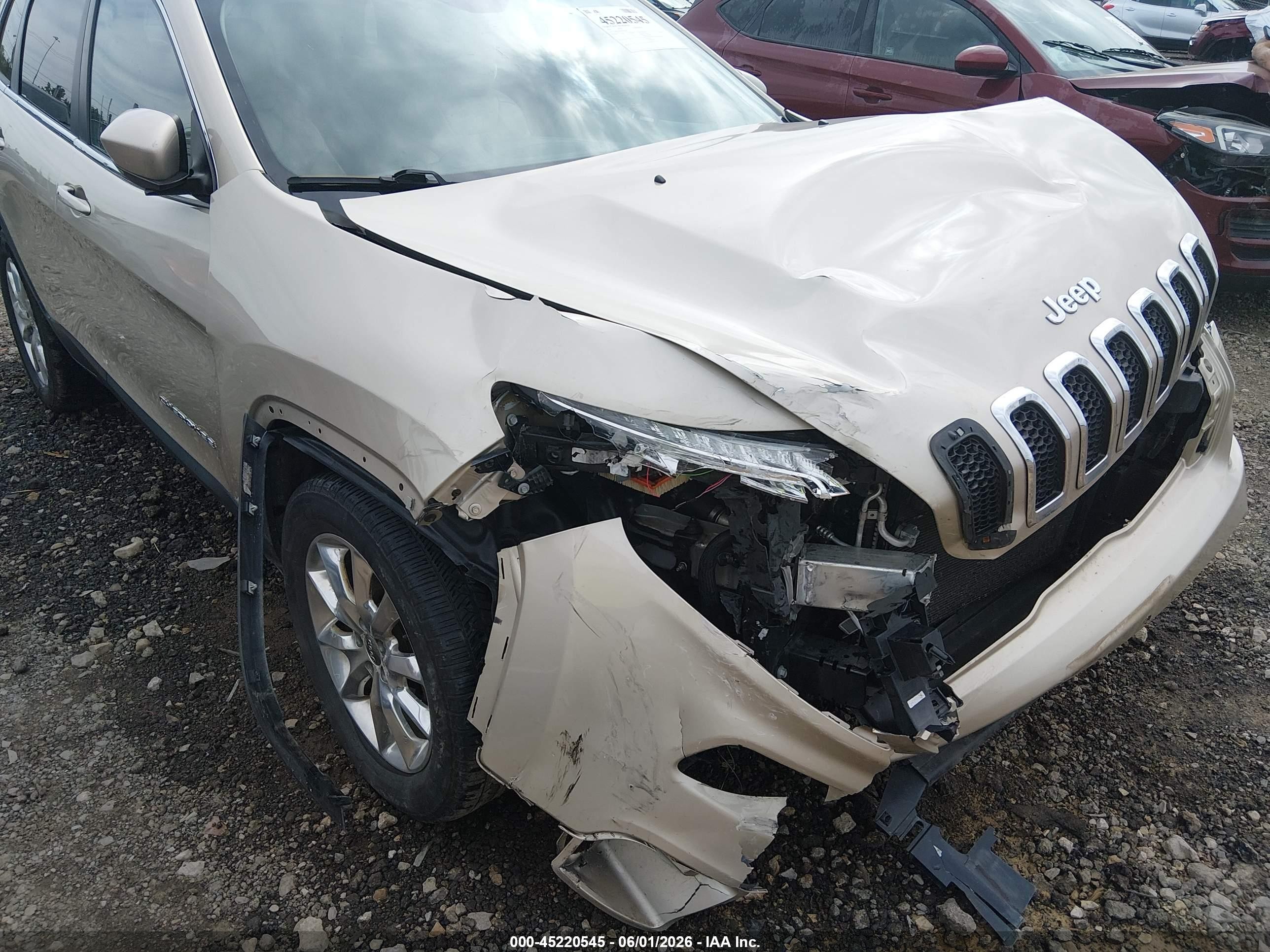 2015 Jeep Cherokee Limited Gold vin: 1C4PJMDS3FW646878