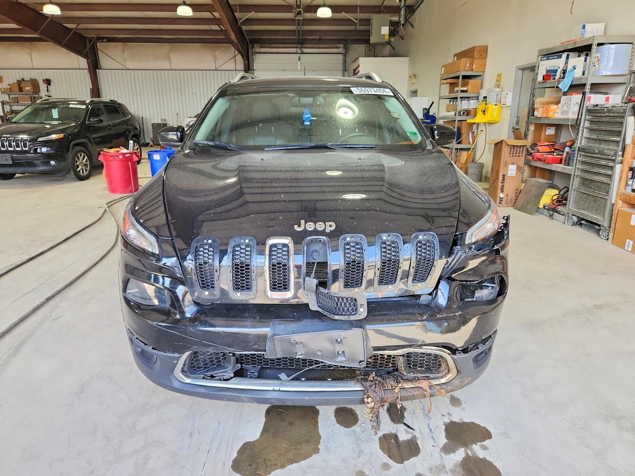 2015 Jeep Cherokee Limited Black vin: 1C4PJMDS3FW676222