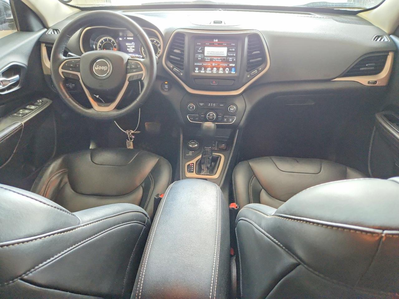 2015 Jeep Cherokee Limited Black vin: 1C4PJMDS3FW676222