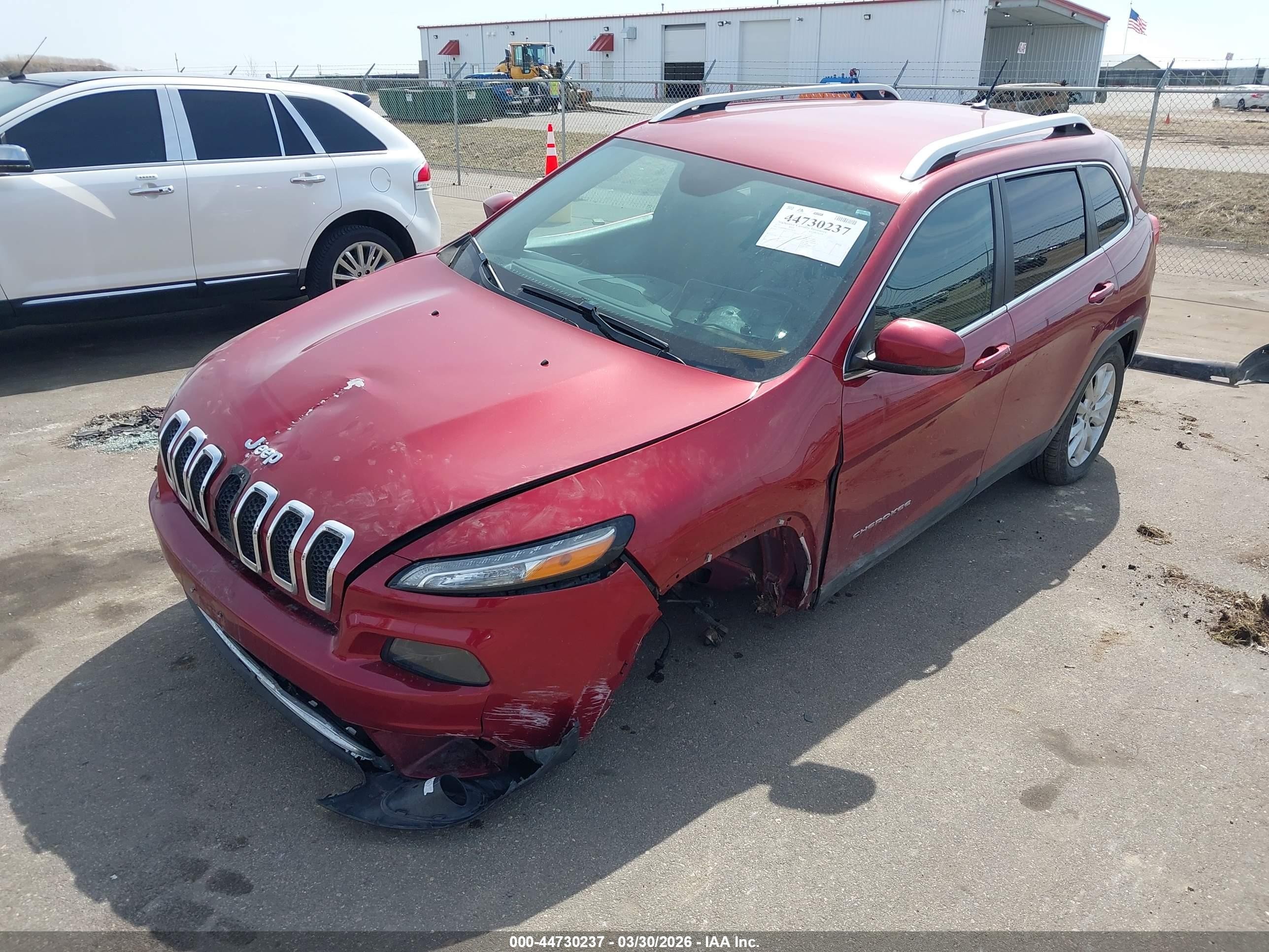 2015 Jeep Cherokee Limited Red vin: 1C4PJMDS3FW676320
