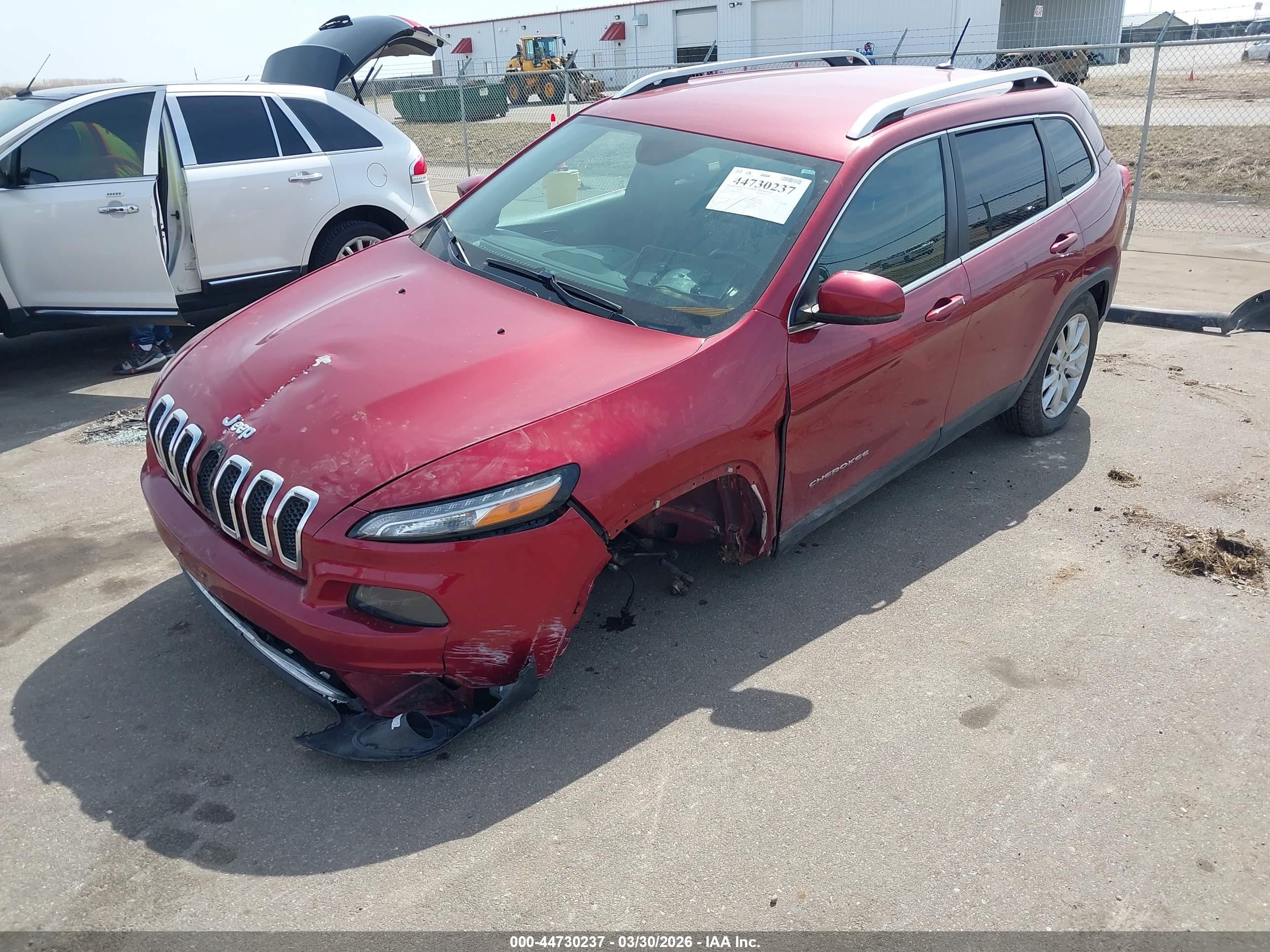 2015 Jeep Cherokee Limited Red vin: 1C4PJMDS3FW676320
