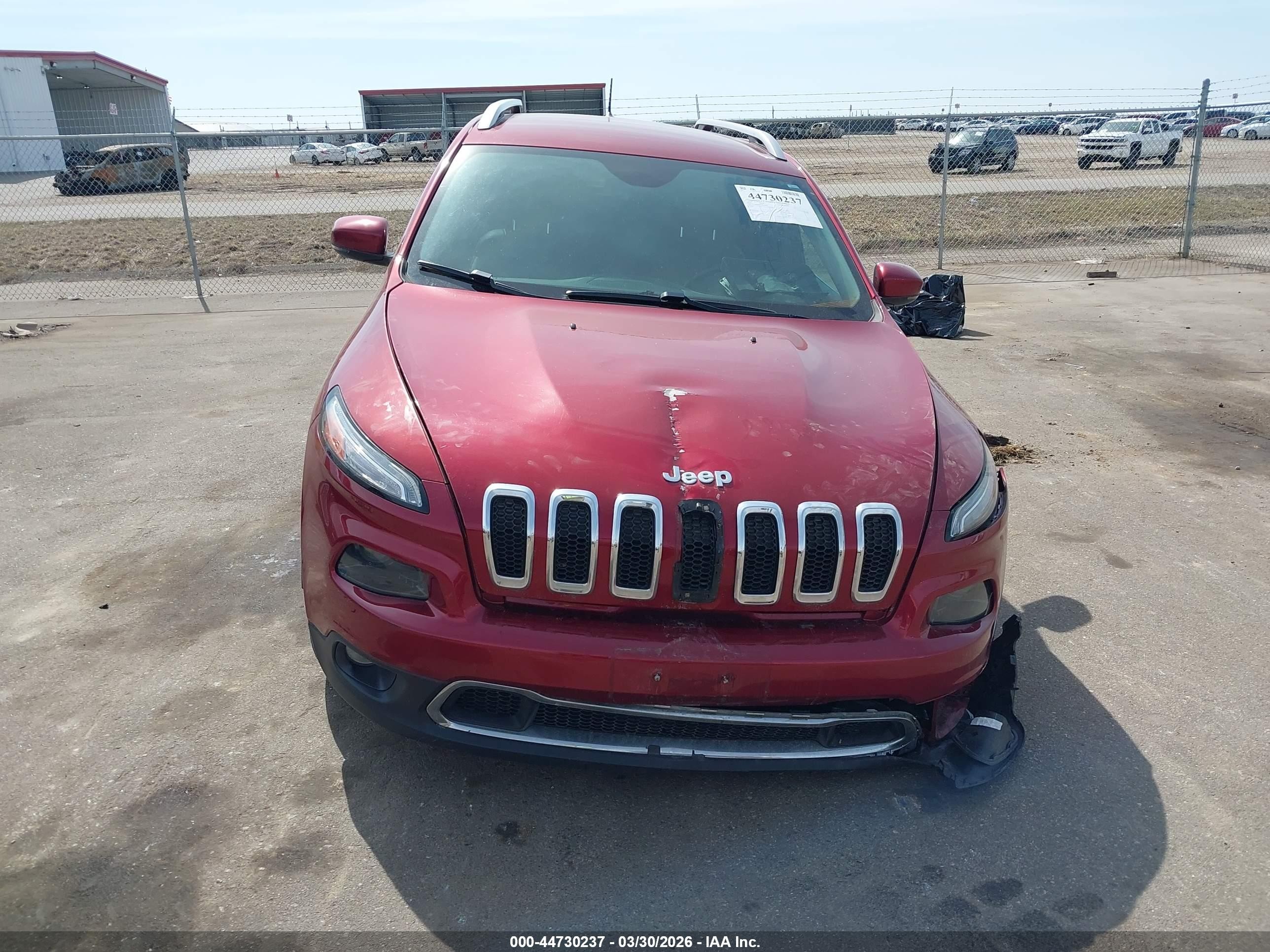 2015 Jeep Cherokee Limited Red vin: 1C4PJMDS3FW676320