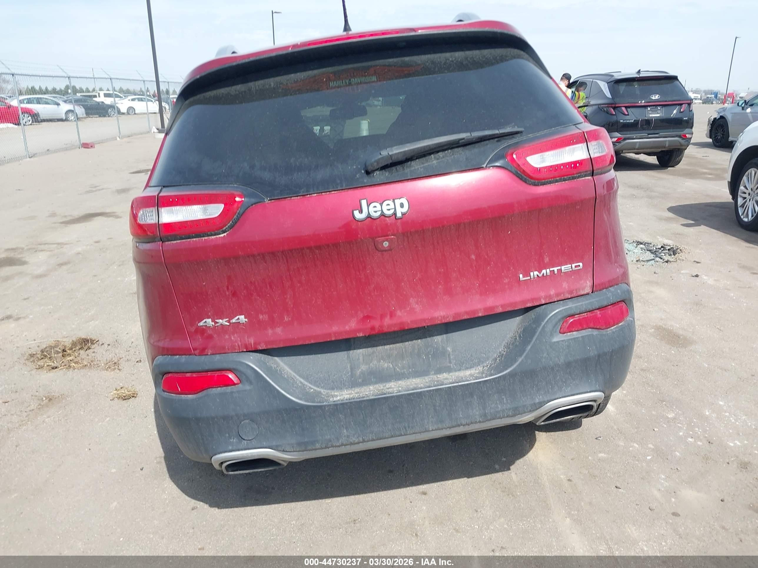 2015 Jeep Cherokee Limited Red vin: 1C4PJMDS3FW676320