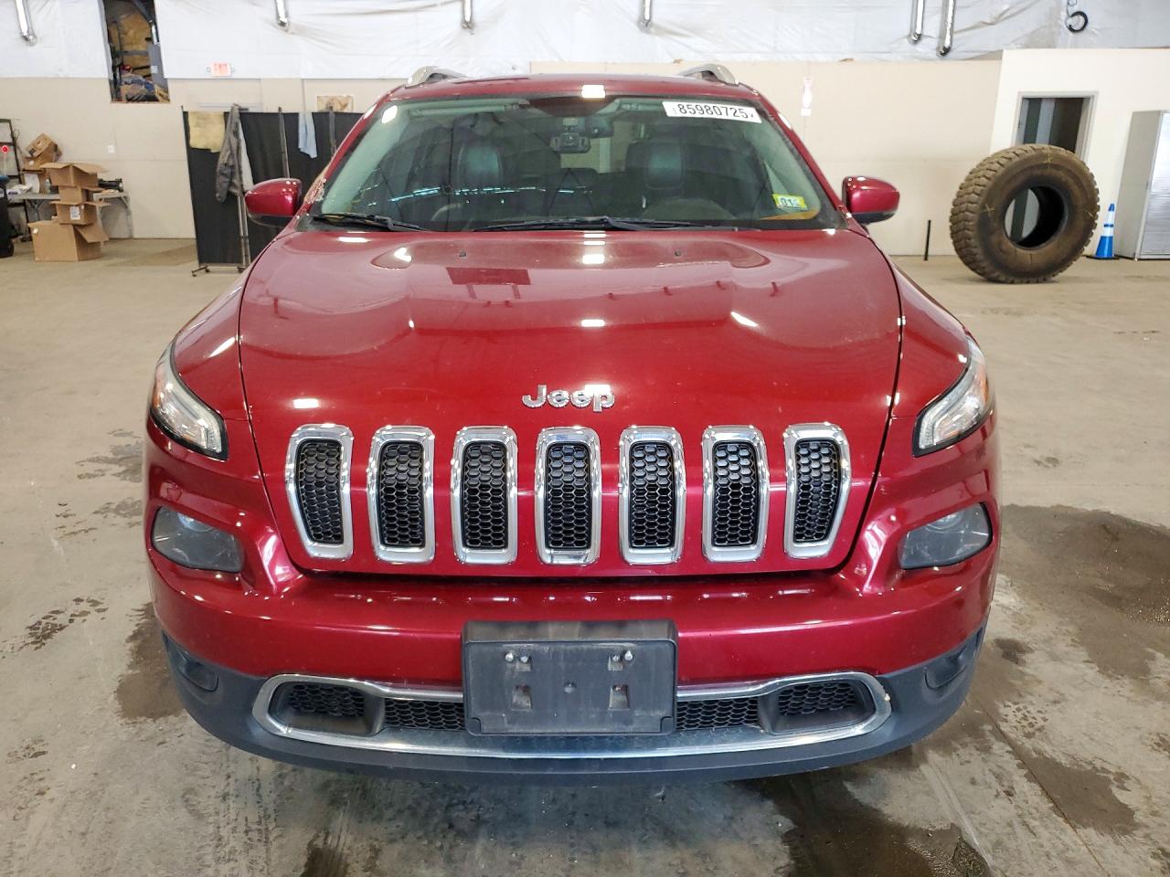 2015 Jeep Cherokee Limited Красный vin: 1C4PJMDS3FW710997