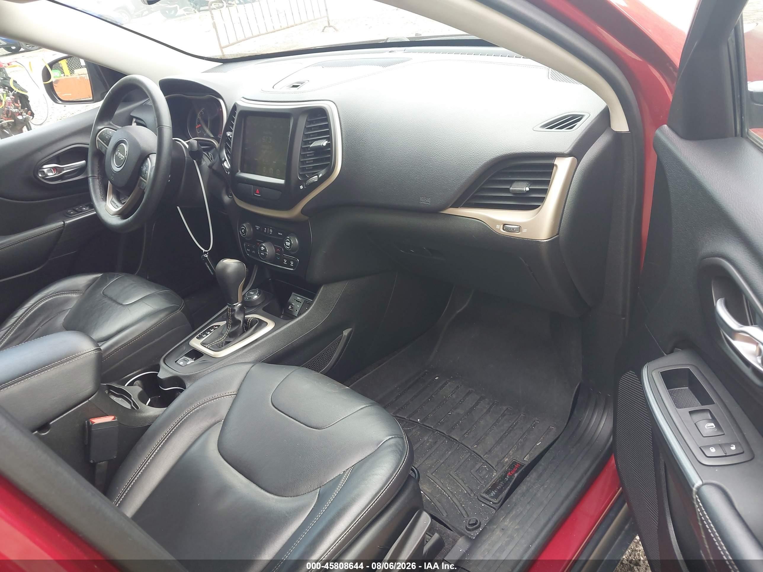 2015 Jeep Cherokee Limited Red vin: 1C4PJMDS3FW735396