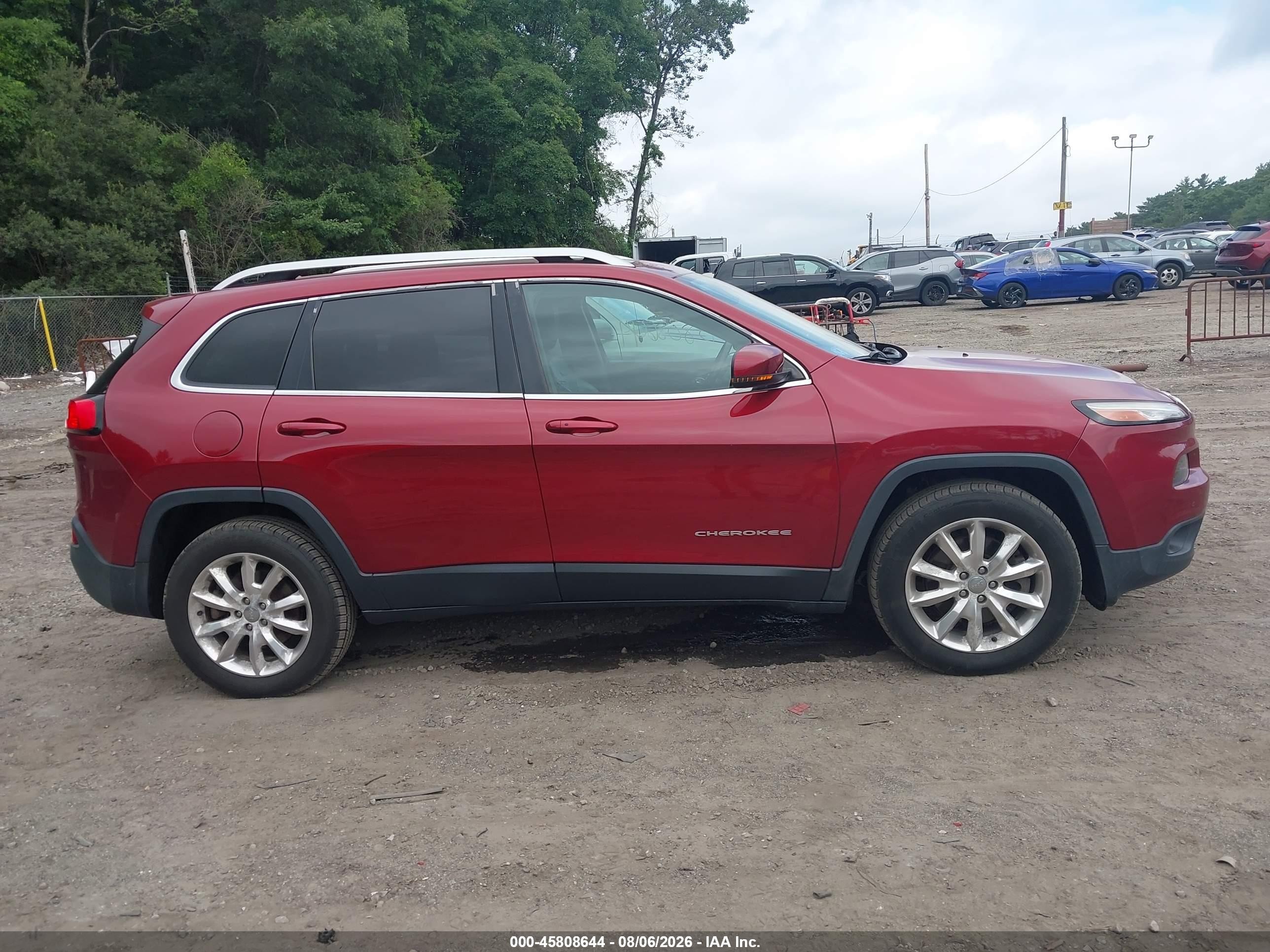 2015 Jeep Cherokee Limited Red vin: 1C4PJMDS3FW735396