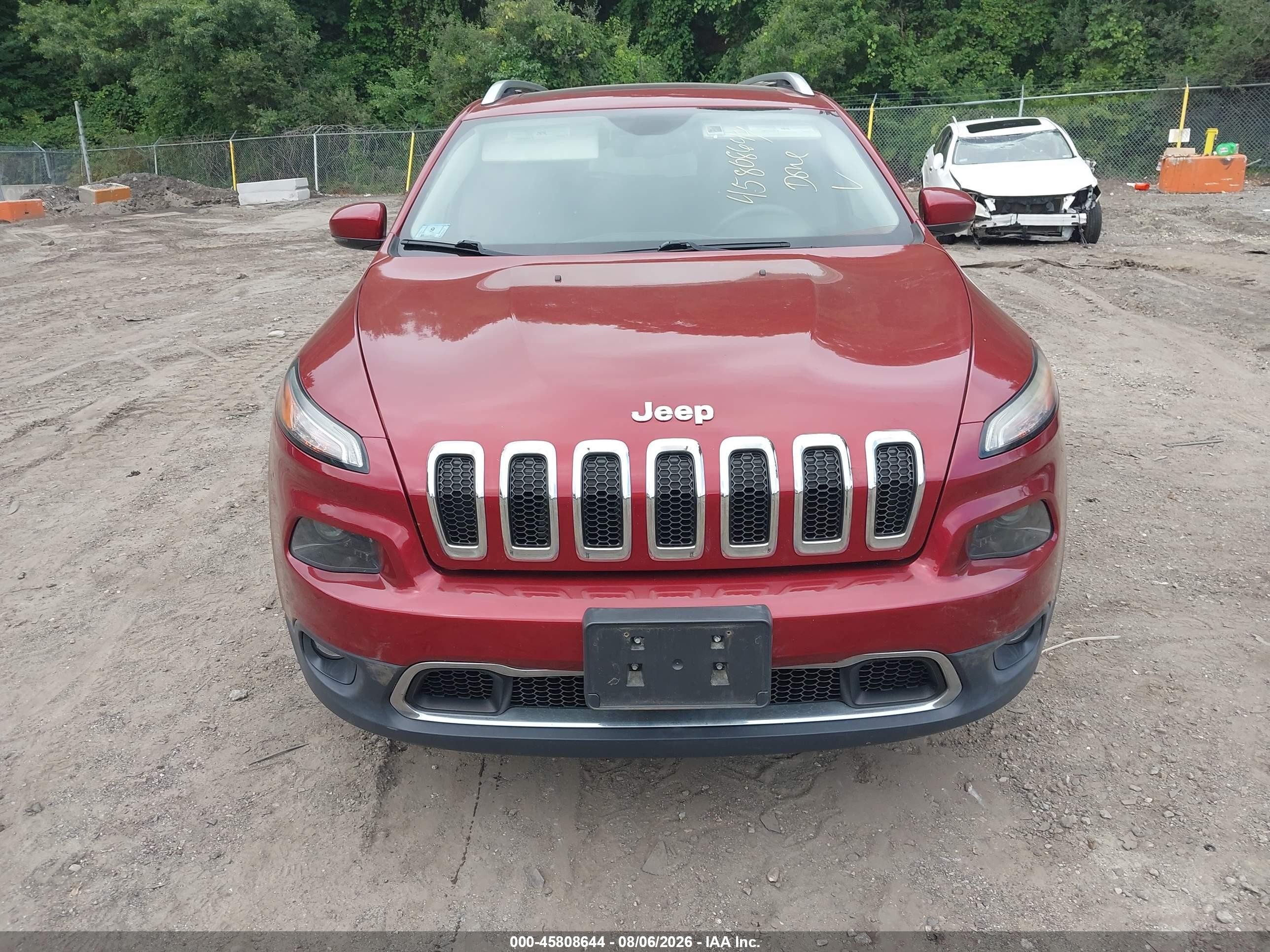 2015 Jeep Cherokee Limited Red vin: 1C4PJMDS3FW735396