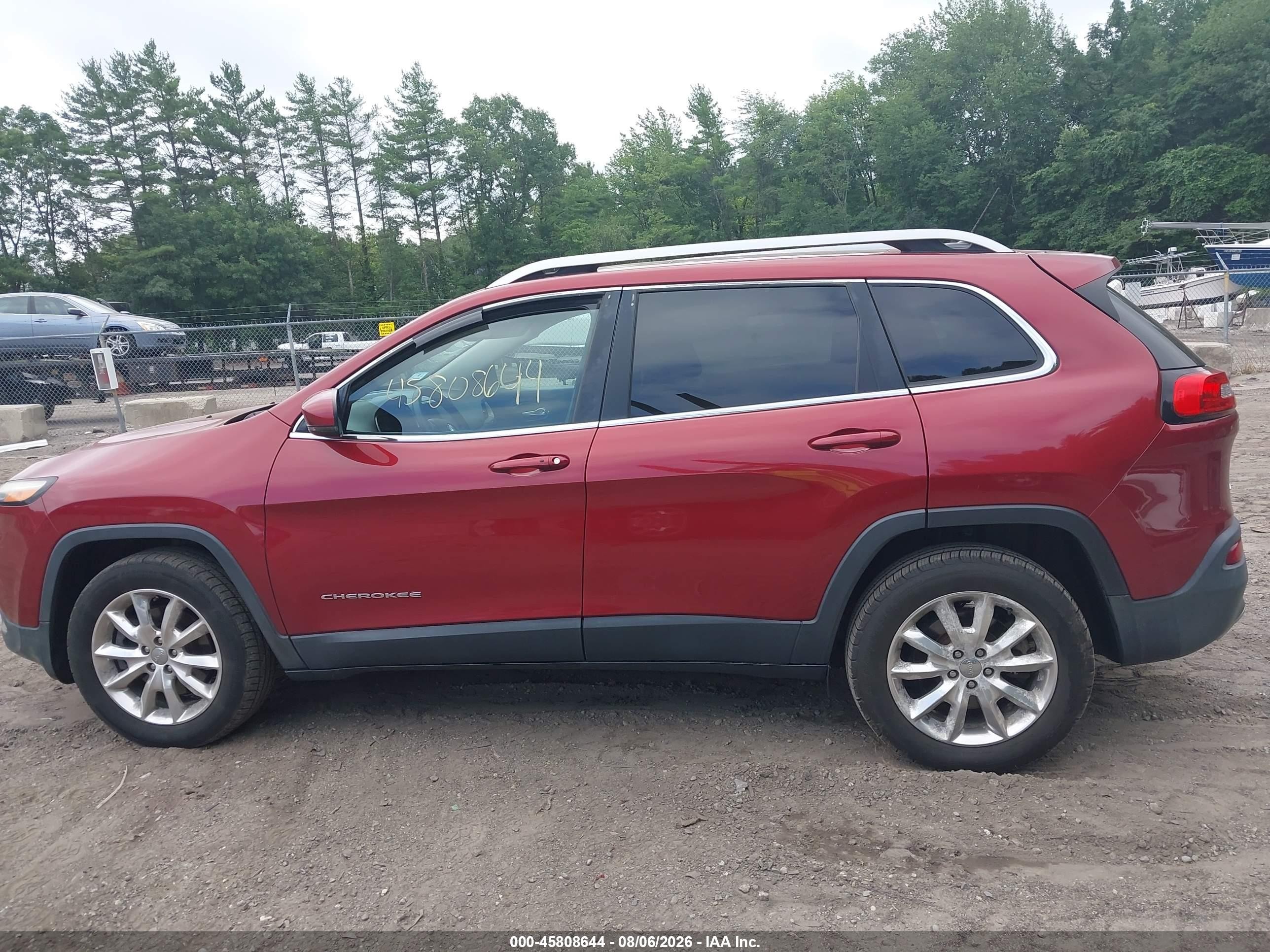 2015 Jeep Cherokee Limited Red vin: 1C4PJMDS3FW735396