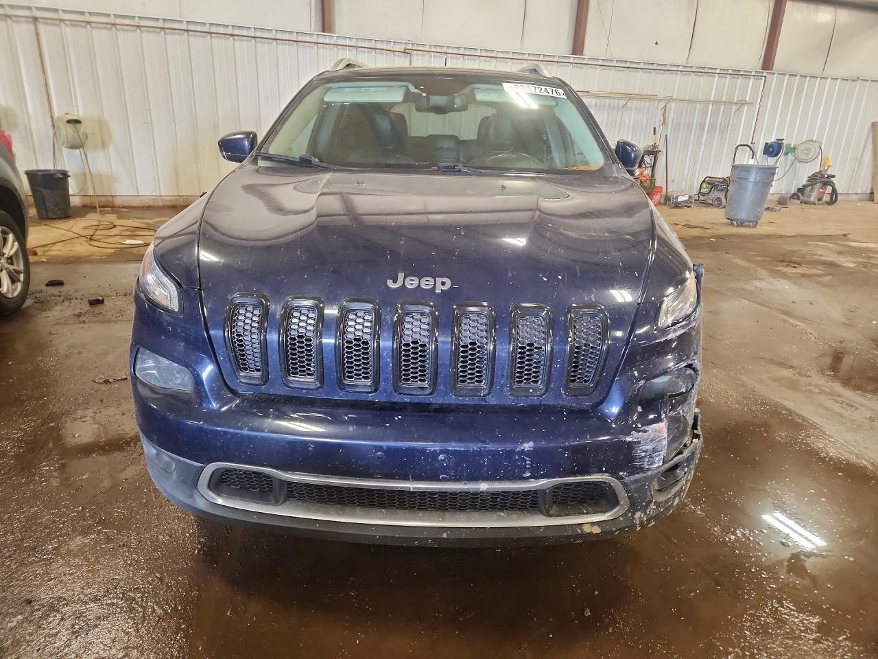 2015 Jeep Cherokee Limited Синий vin: 1C4PJMDS3FW741134