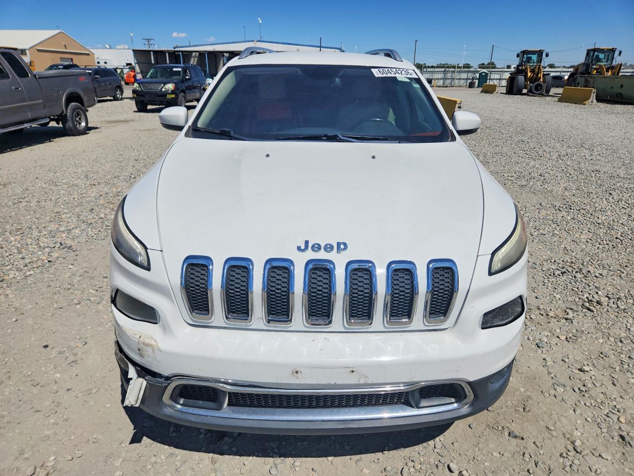 2015 Jeep Cherokee Limited White vin: 1C4PJMDS3FW752375