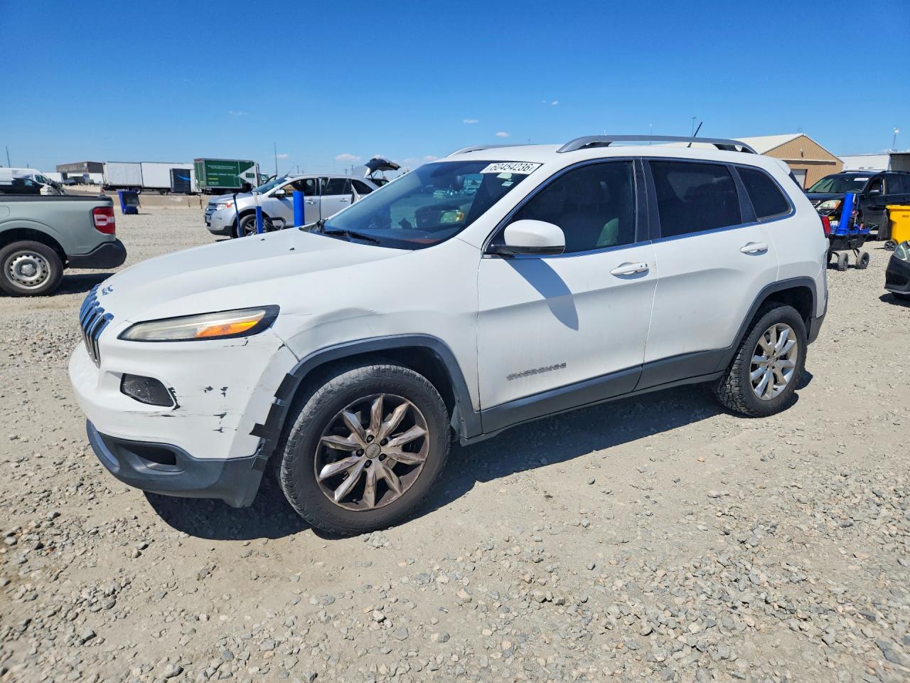 2015 Jeep Cherokee Limited White vin: 1C4PJMDS3FW752375