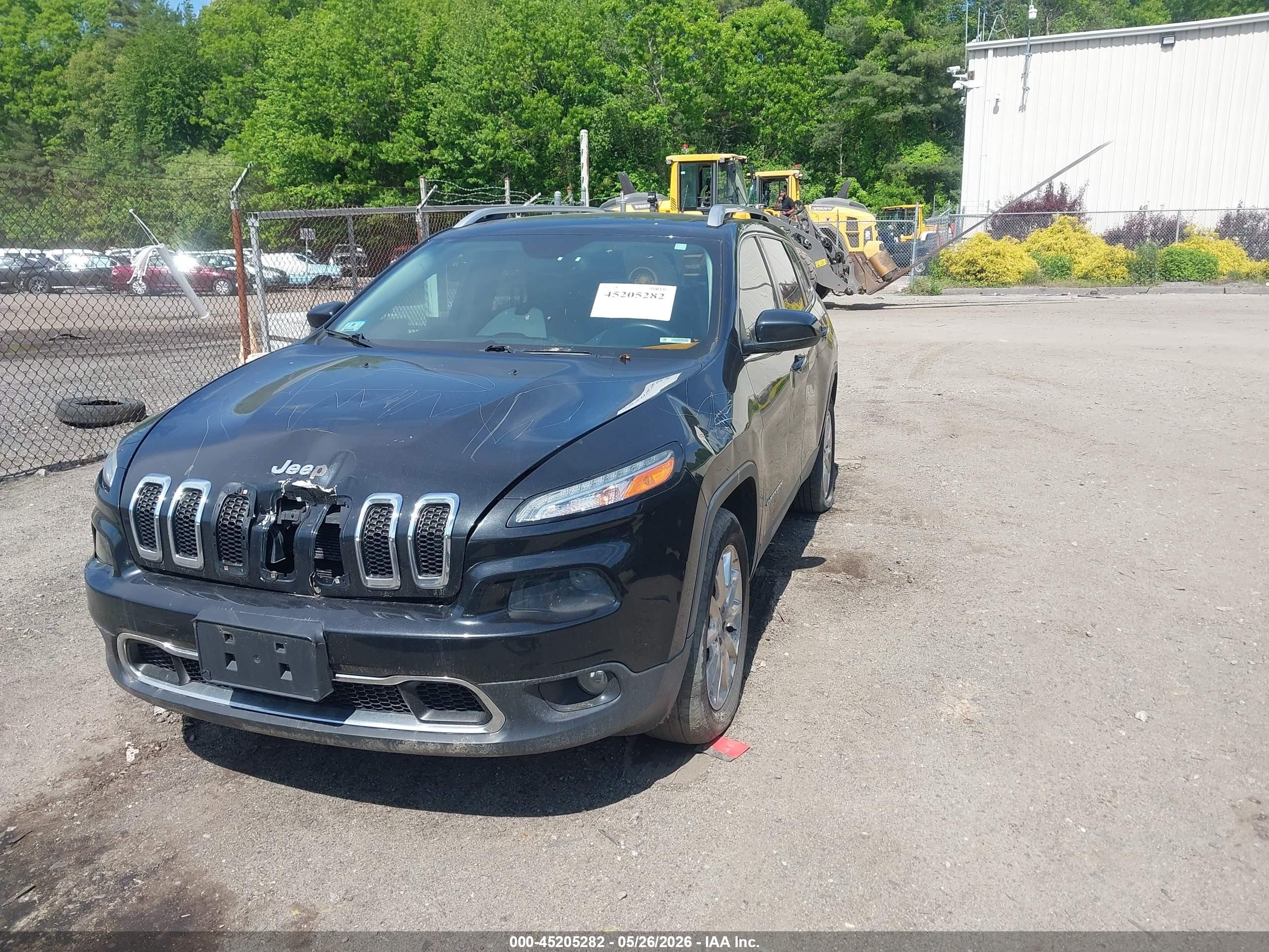 2015 Jeep Cherokee Limited Black vin: 1C4PJMDS3FW757057