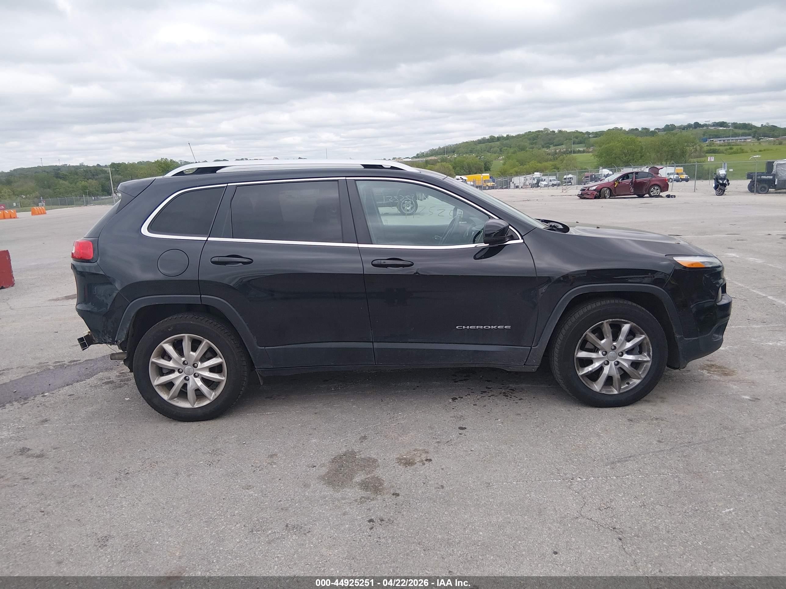 2016 Jeep Cherokee Limited Black vin: 1C4PJMDS3GW271138