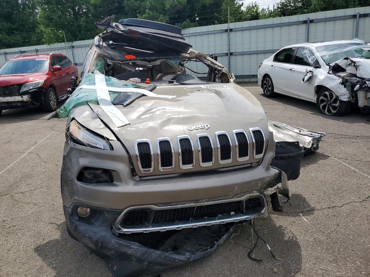 2017 Jeep Cherokee Limited Beige vin: 1C4PJMDS3HW518403