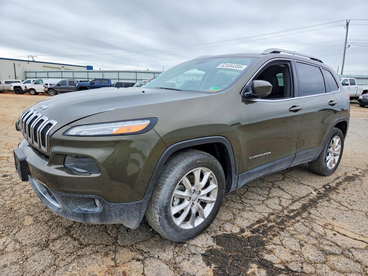 2014 Jeep Cherokee Limited Green vin: 1C4PJMDS4EW236752