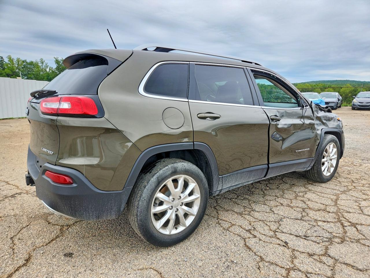 2014 Jeep Cherokee Limited Зеленый vin: 1C4PJMDS4EW236752