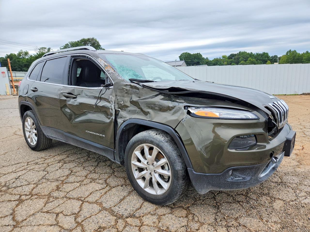 2014 Jeep Cherokee Limited Зеленый vin: 1C4PJMDS4EW236752