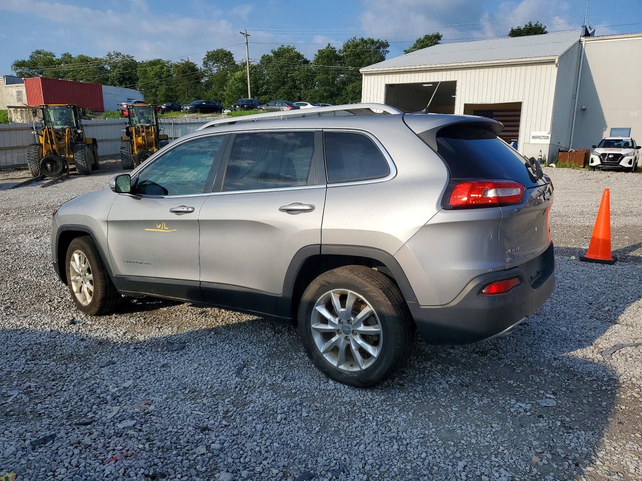 2014 Jeep Cherokee Limited Silver vin: 1C4PJMDS4EW281173