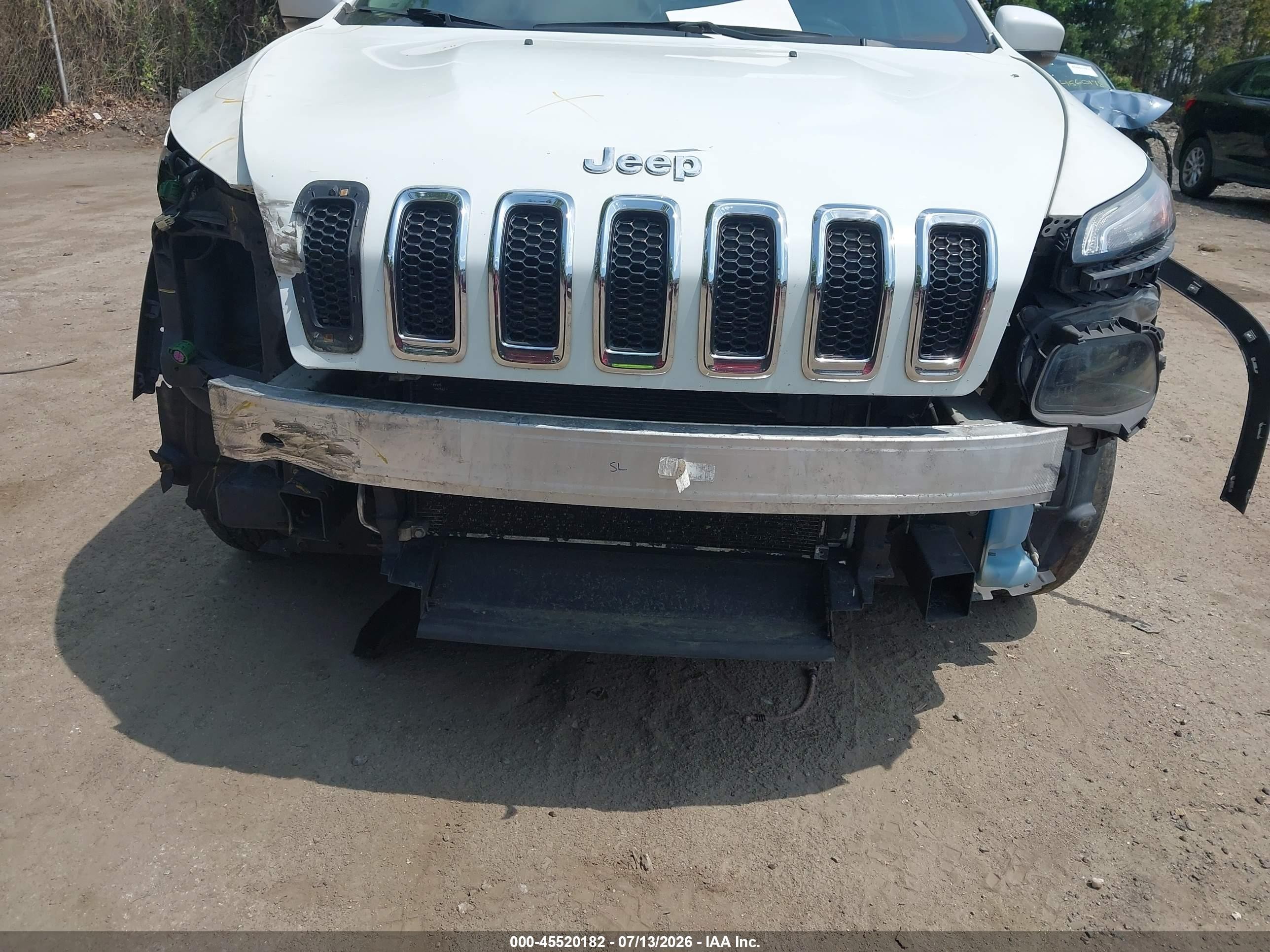 2015 Jeep Cherokee Limited White vin: 1C4PJMDS4FW510534