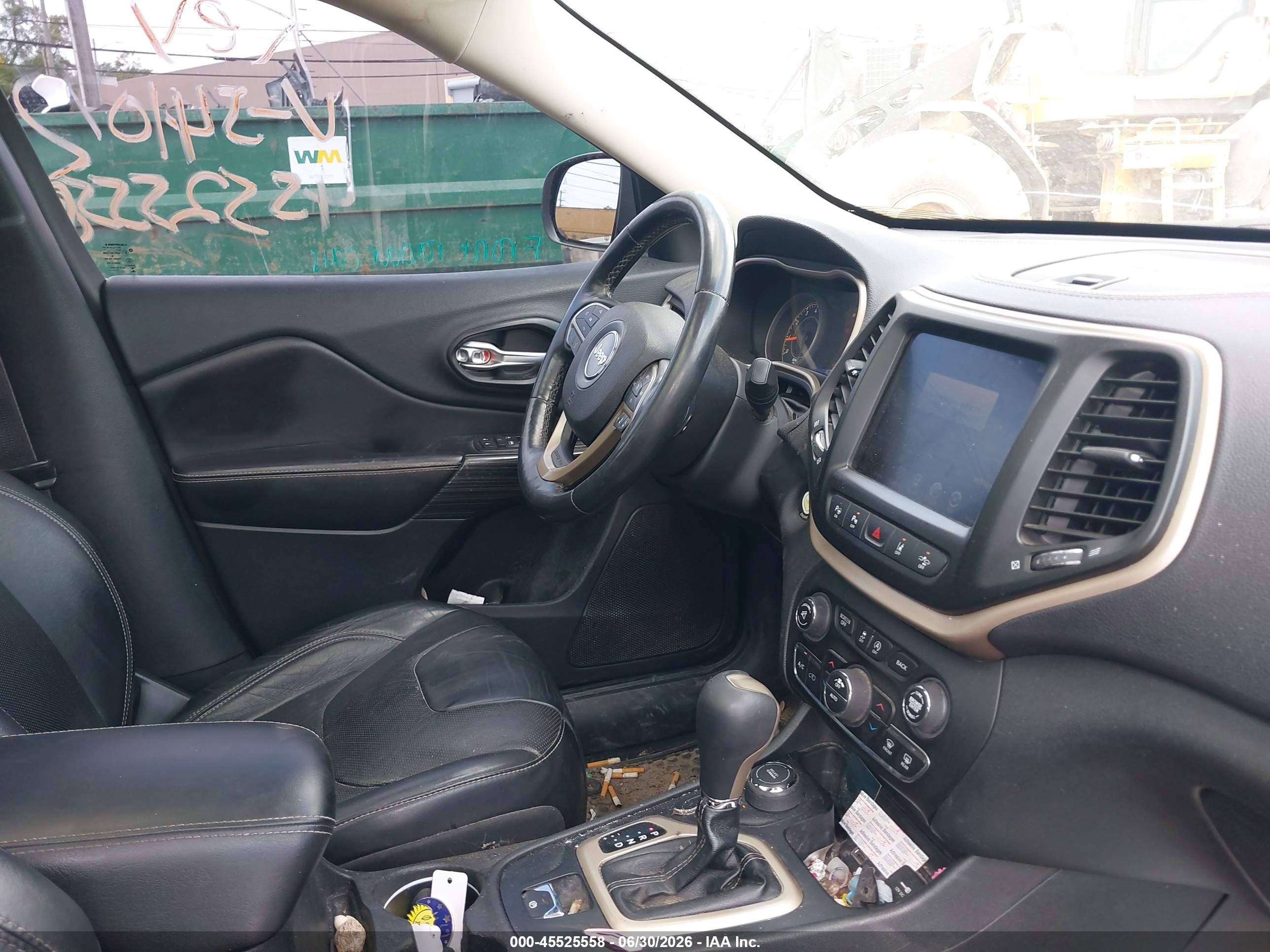 2015 Jeep Cherokee Limited Серый vin: 1C4PJMDS4FW541072