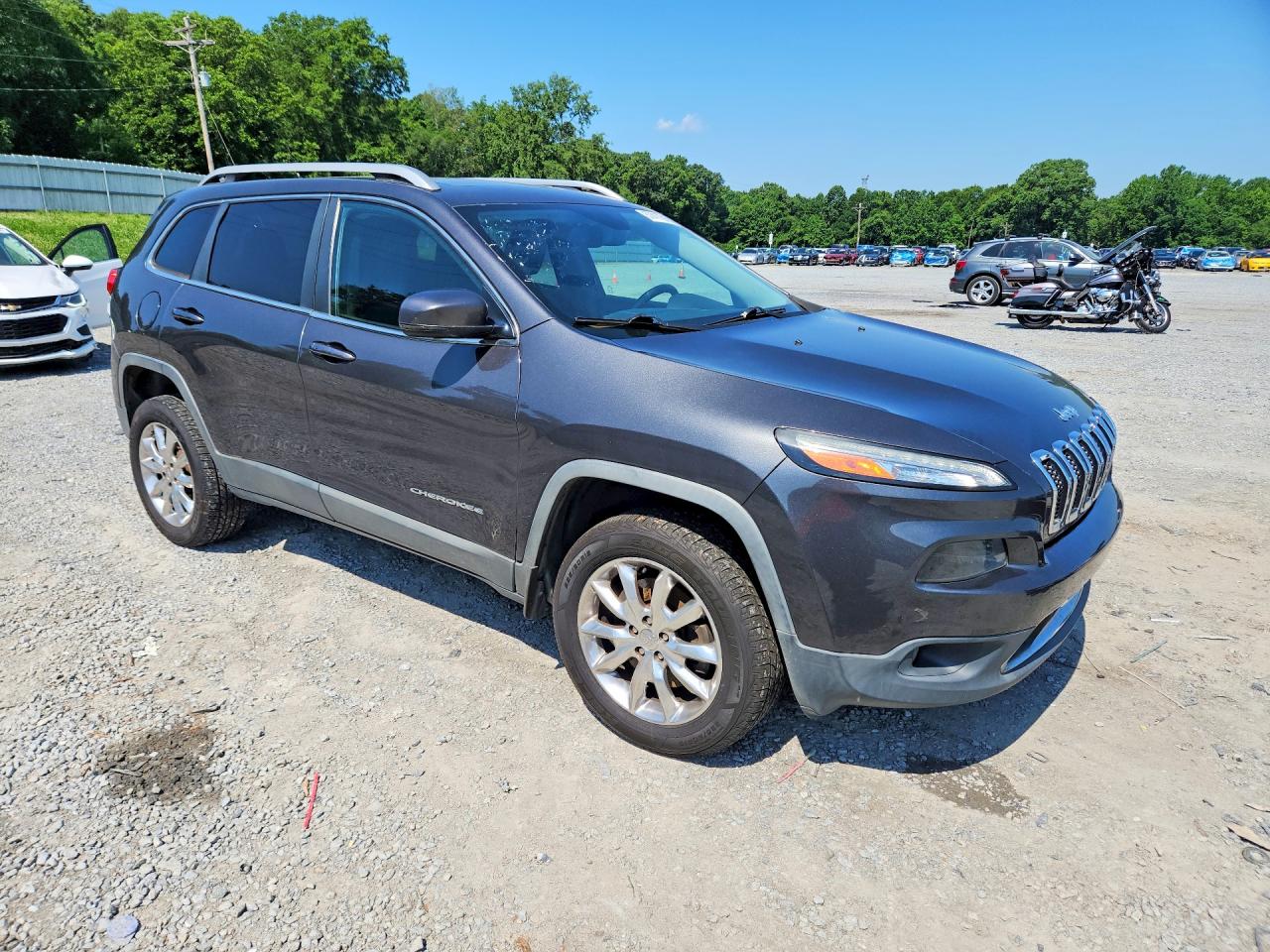 2015 Jeep Cherokee Limited Charcoal vin: 1C4PJMDS4FW556574