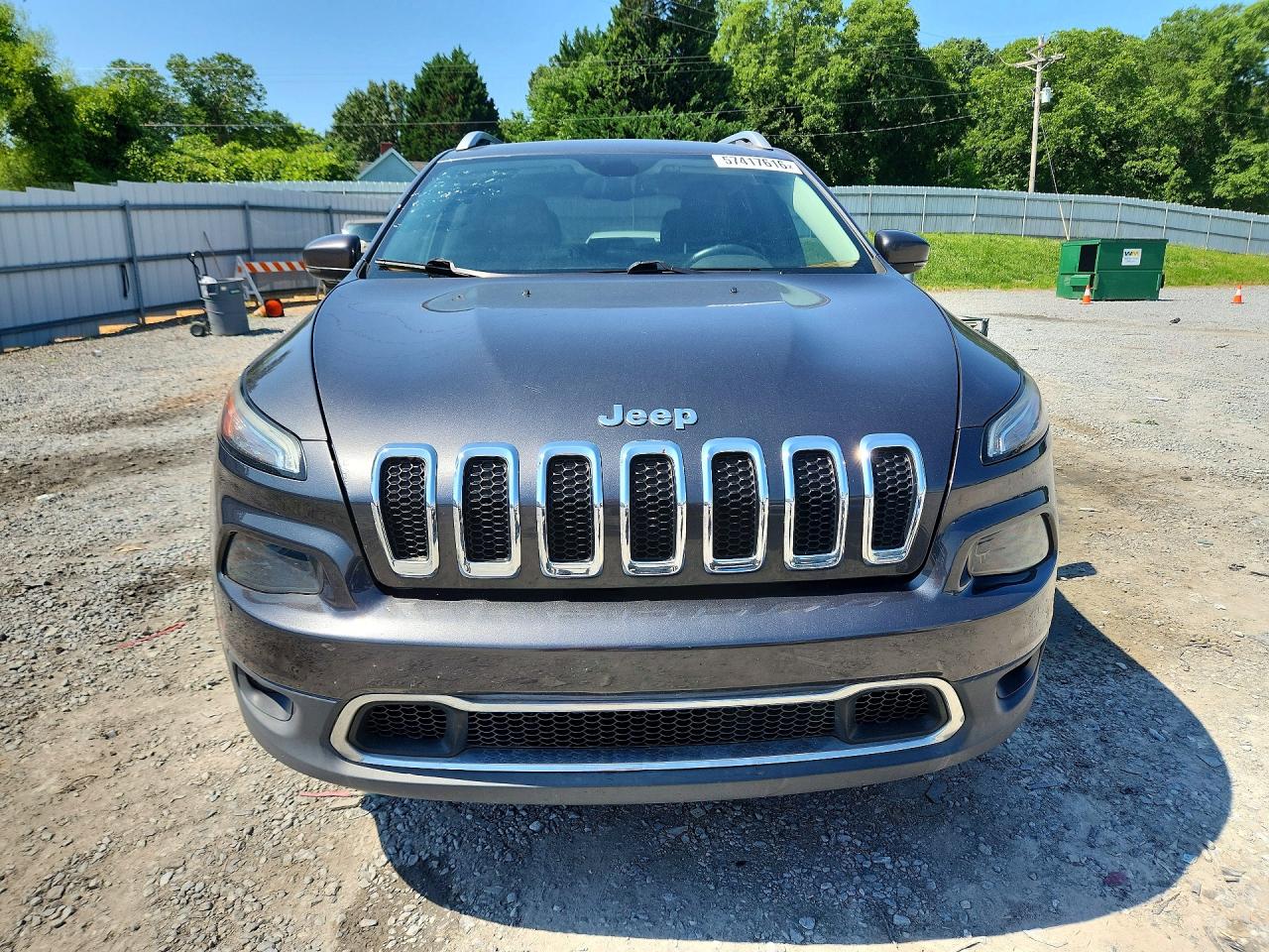 2015 Jeep Cherokee Limited Charcoal vin: 1C4PJMDS4FW556574